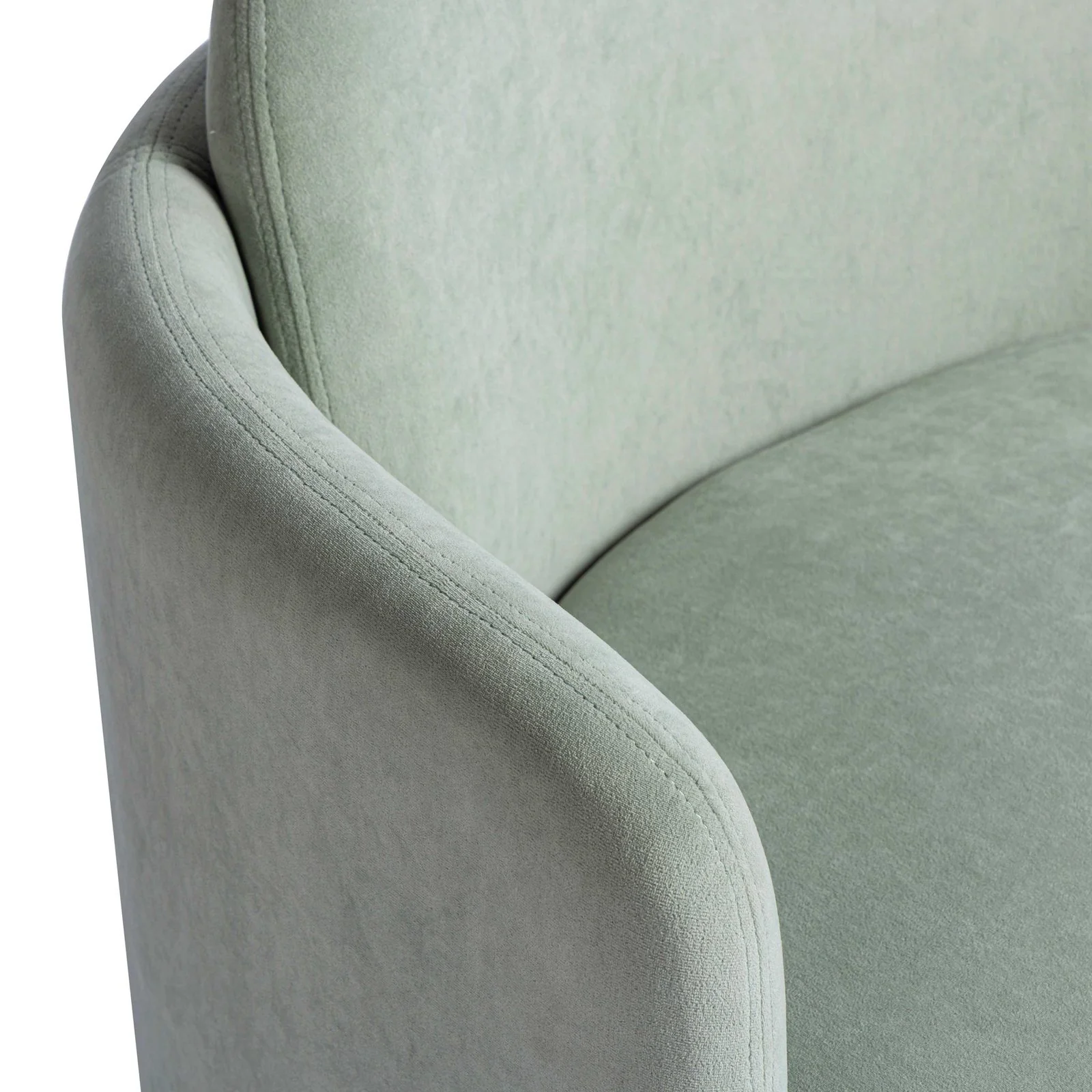 Wolfie Mint Green Velvet Swivel Chair - Image 6