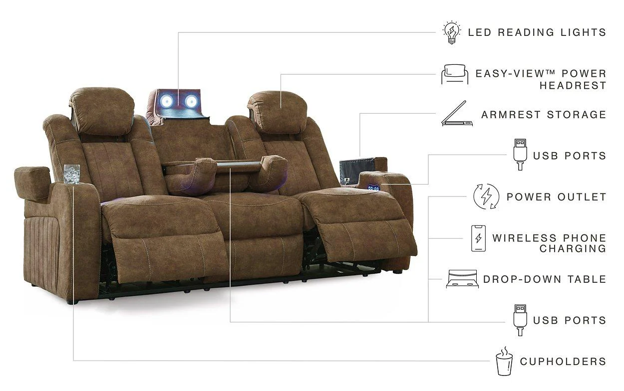 Wolfridge Power Reclining Loveseat - Image 7
