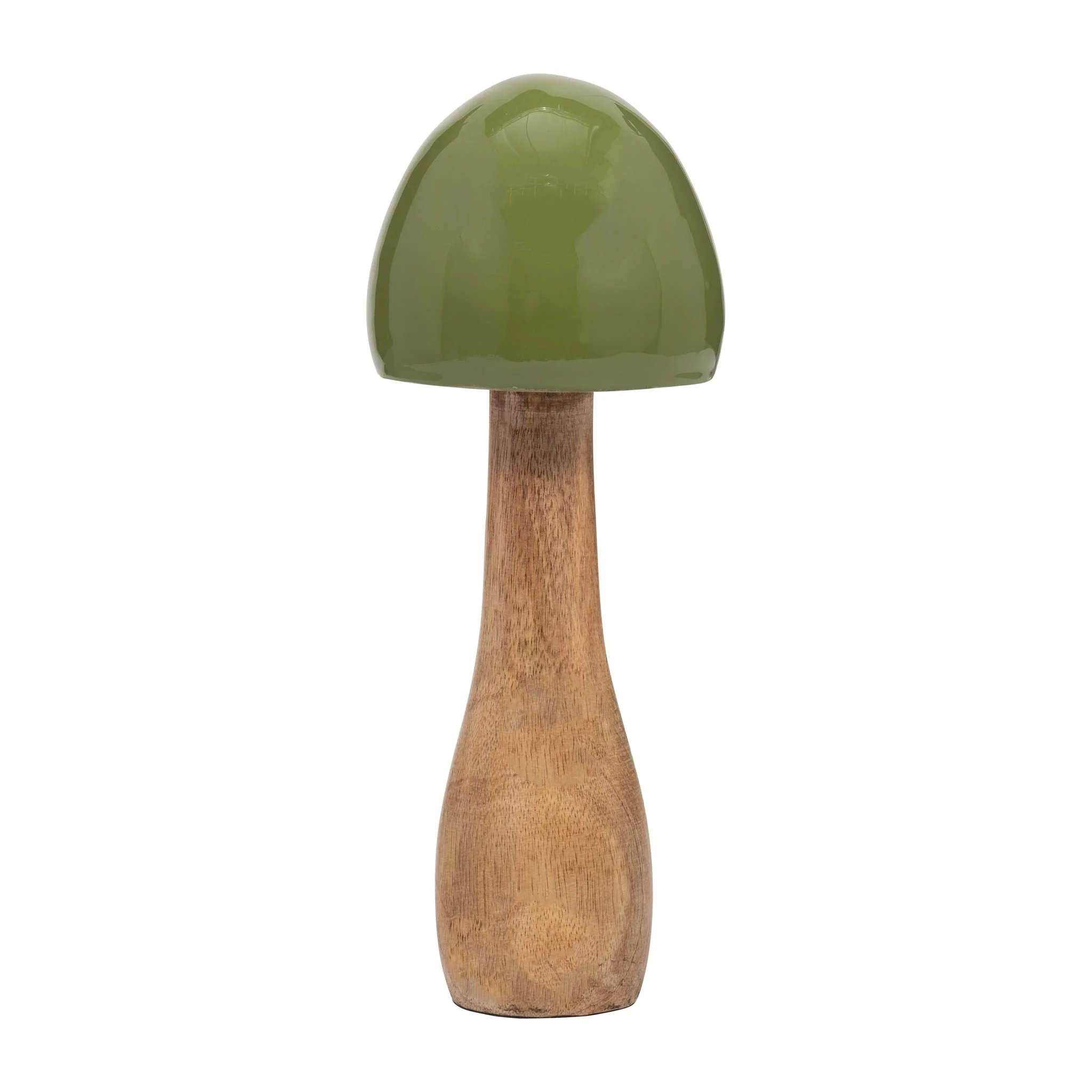 Wood, 10" Coned Mushroom, Olive - Image 2