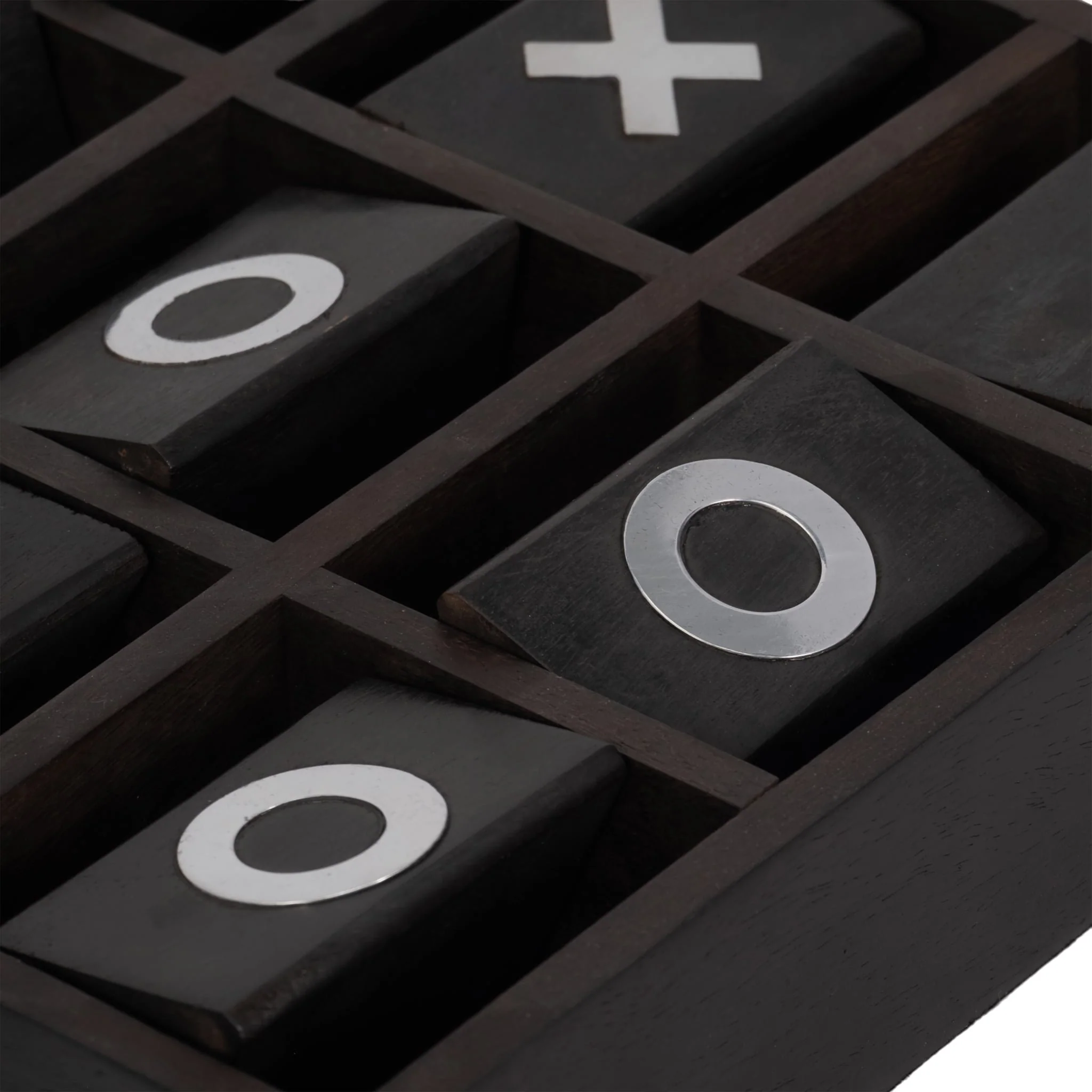 Wood, 10x10 Revolving Tic Tac Toe, Black - Image 7