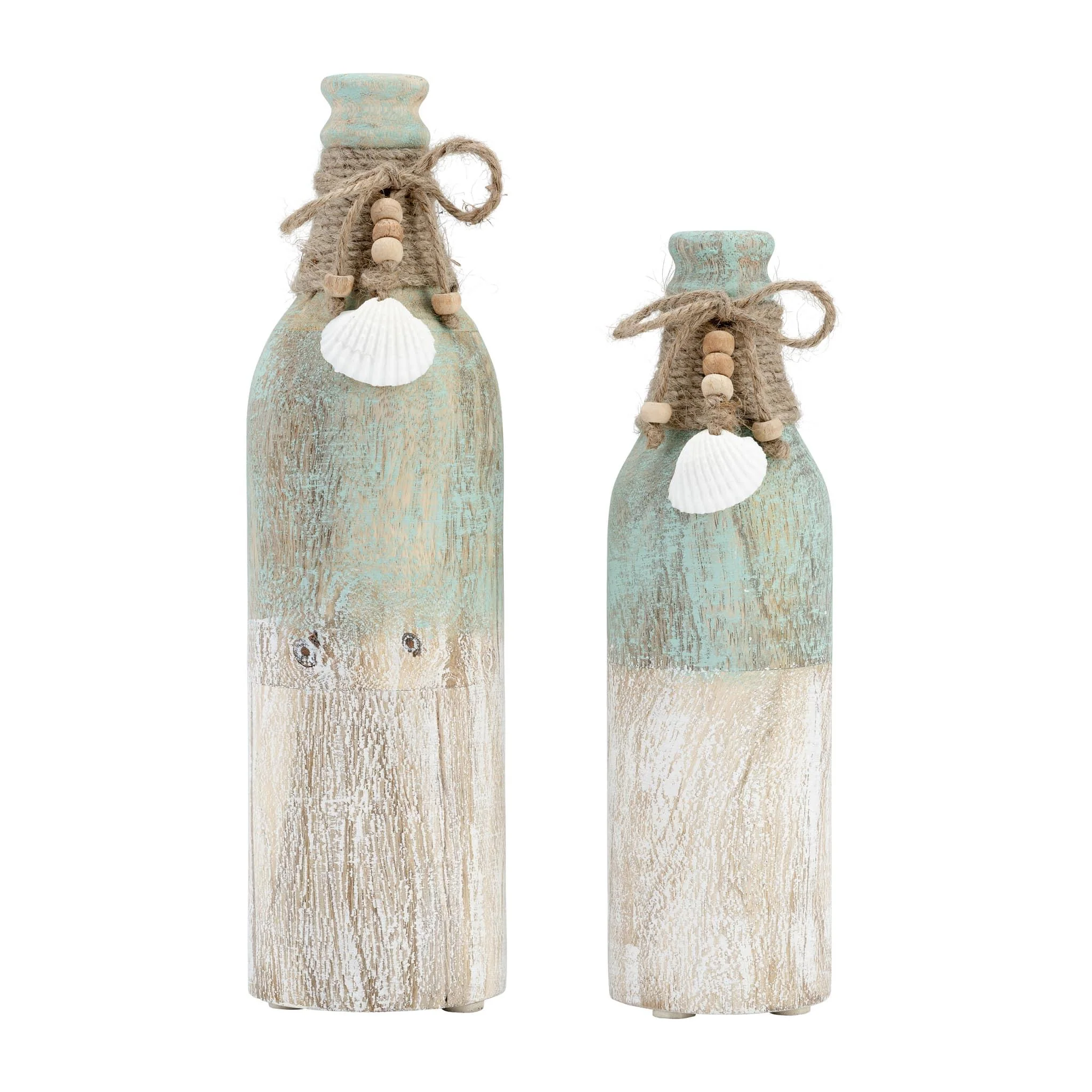 Wood, 12"h Tri-colored Bottle, Multi - Image 8