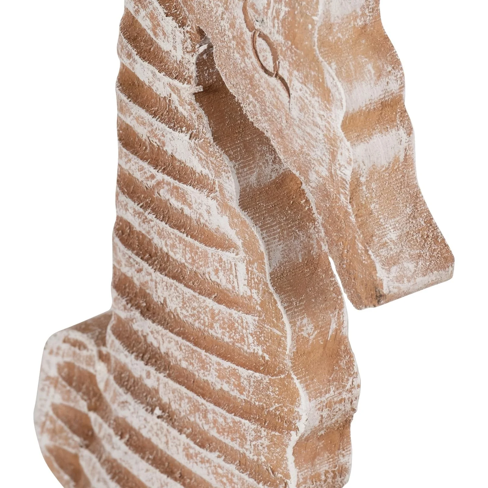Wood, 13"h Seahorse, Rustic White - Image 5