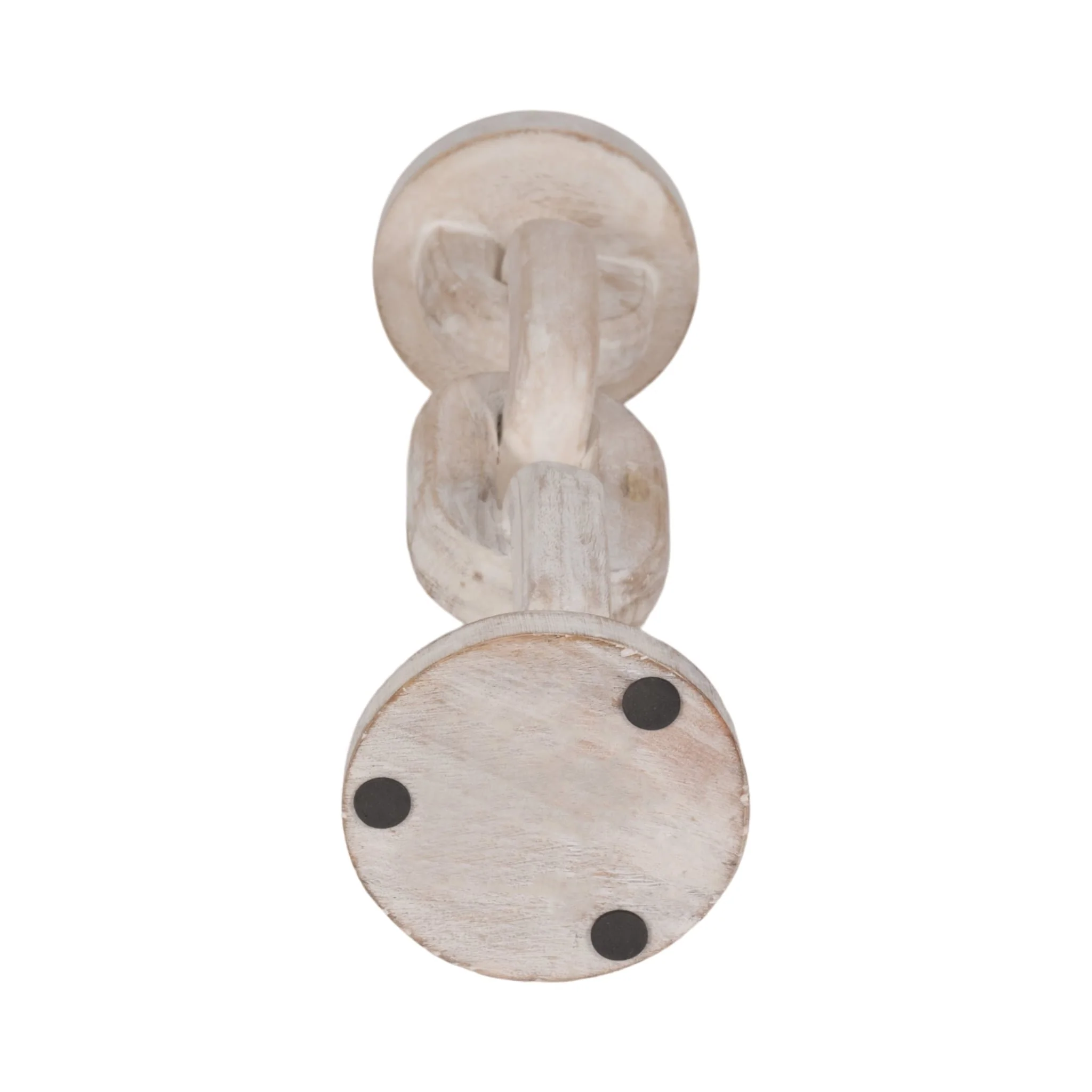 Wood, 14" Chain Pillar Candle Holder, White - Image 7
