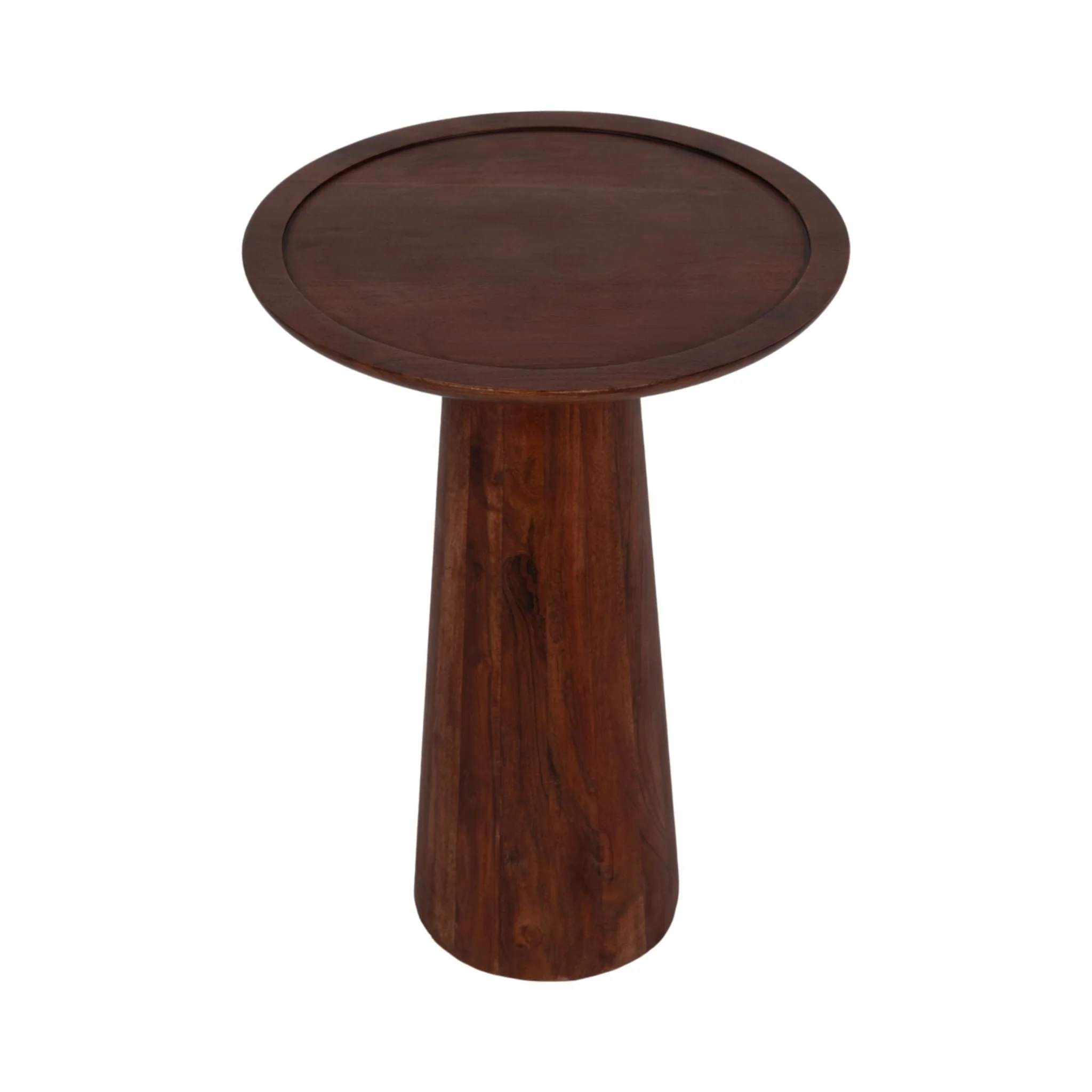 Wood,16"dx23"h Pillar Shaped Side Tble,lt Brown Kd - Image 3
