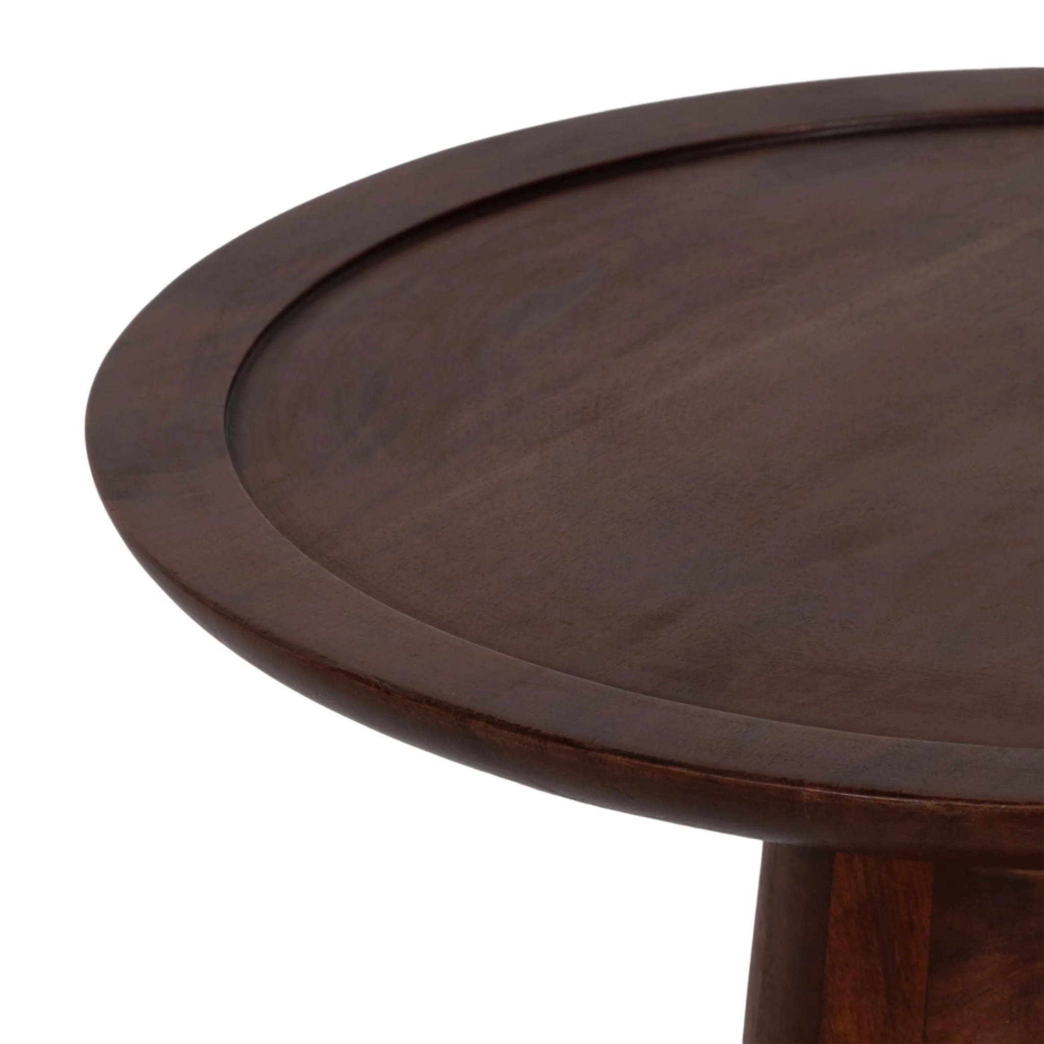 Wood,16"dx23"h Pillar Shaped Side Tble,lt Brown Kd - Image 4