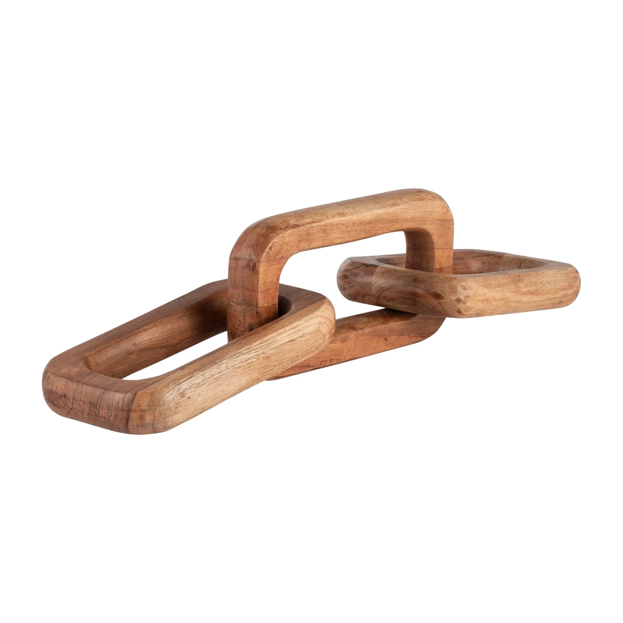 Wood,17", Triple Link Chain,brown - Image 2