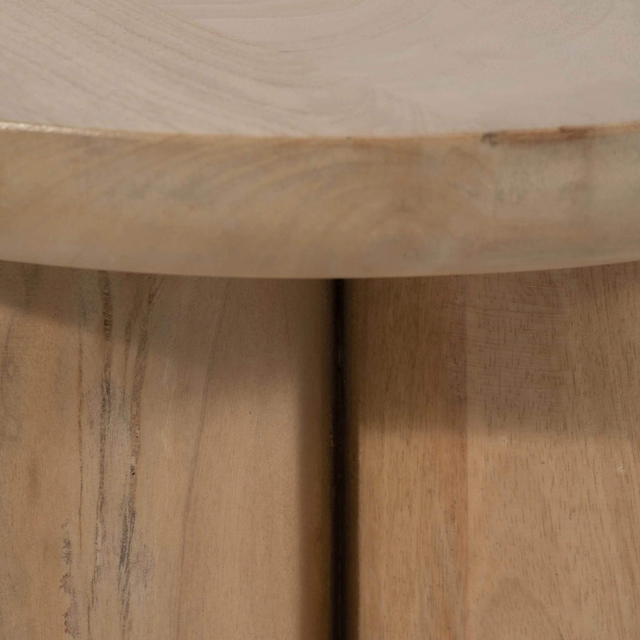 Wood, 18" Scandinavian Farmhouse Side Table, Nat - Image 4