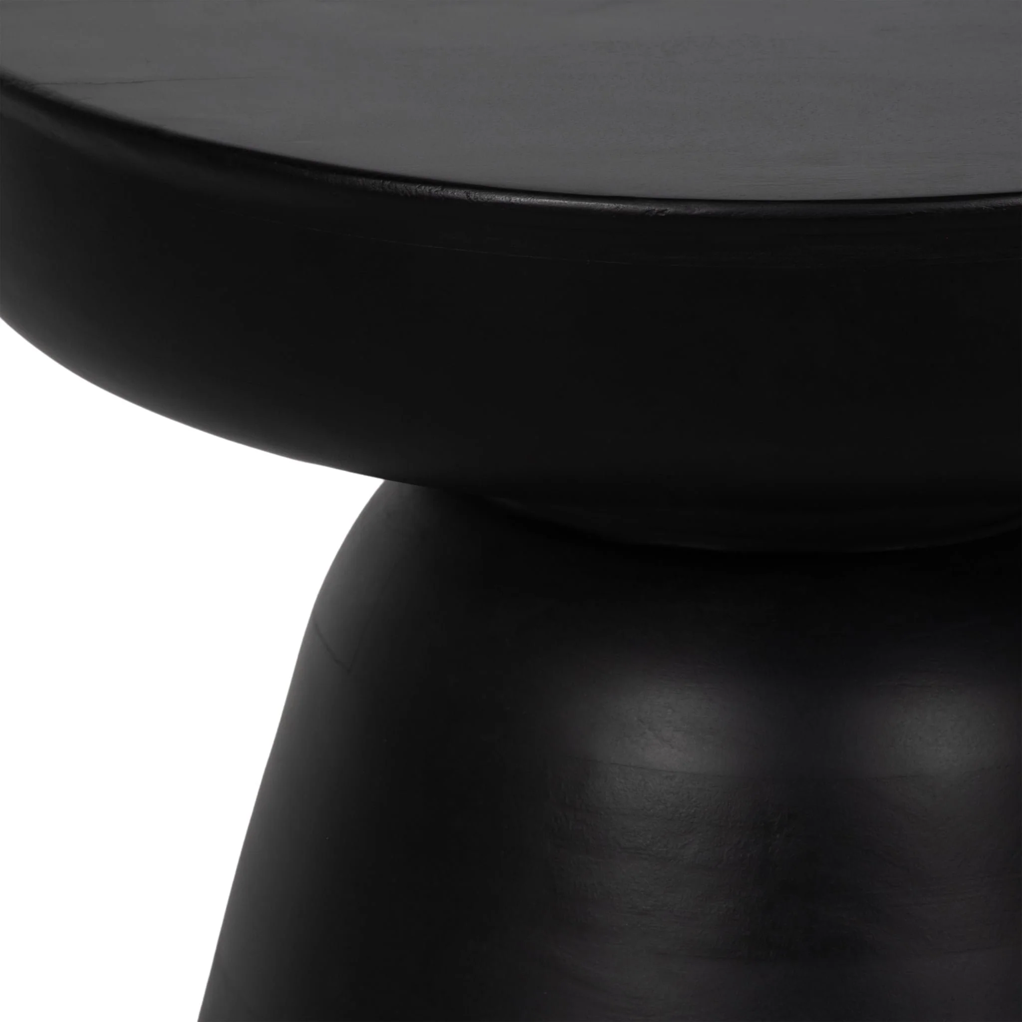 Wood, 19" Side Table, Black - Image 5
