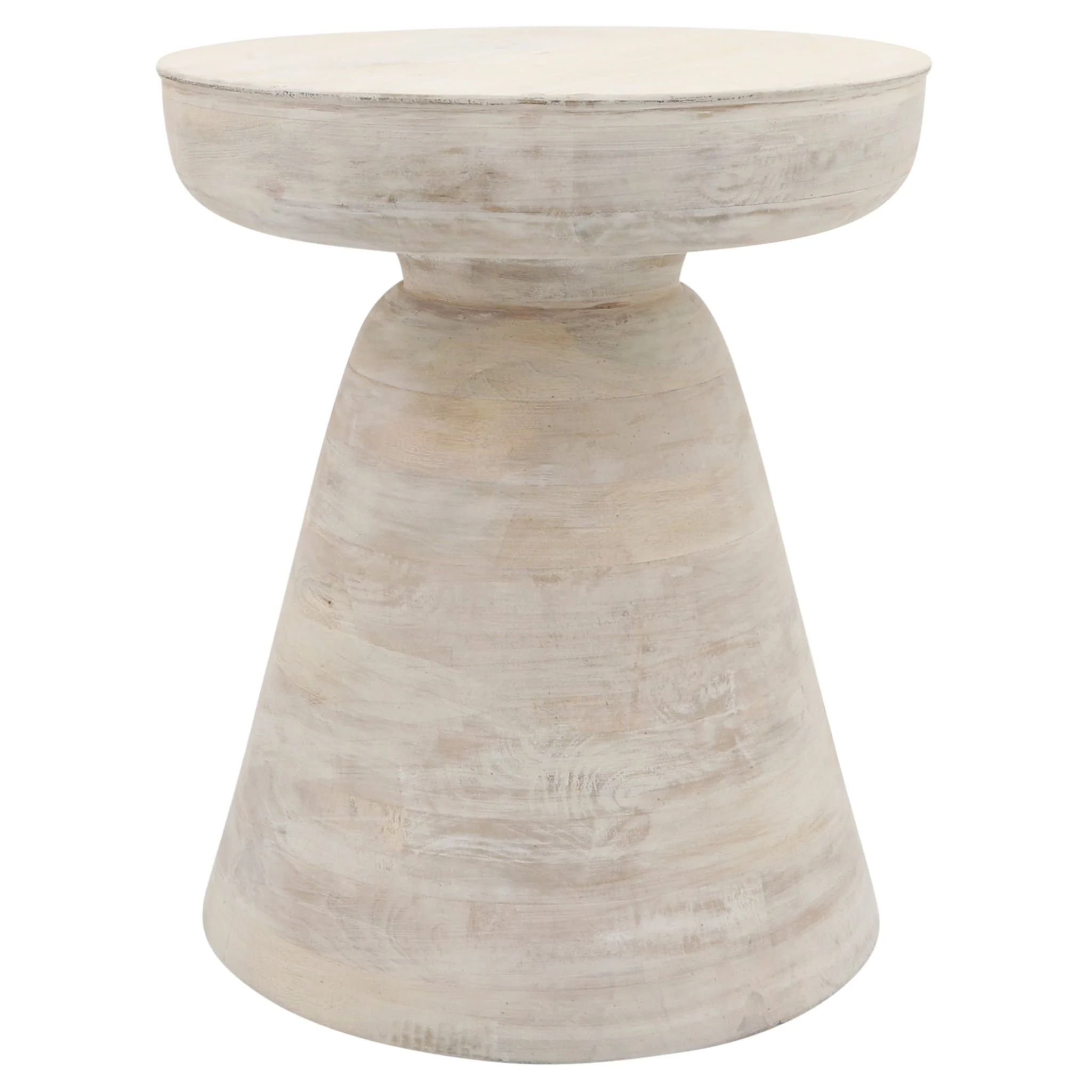 Wood, 19" Side Table, White - Image 2