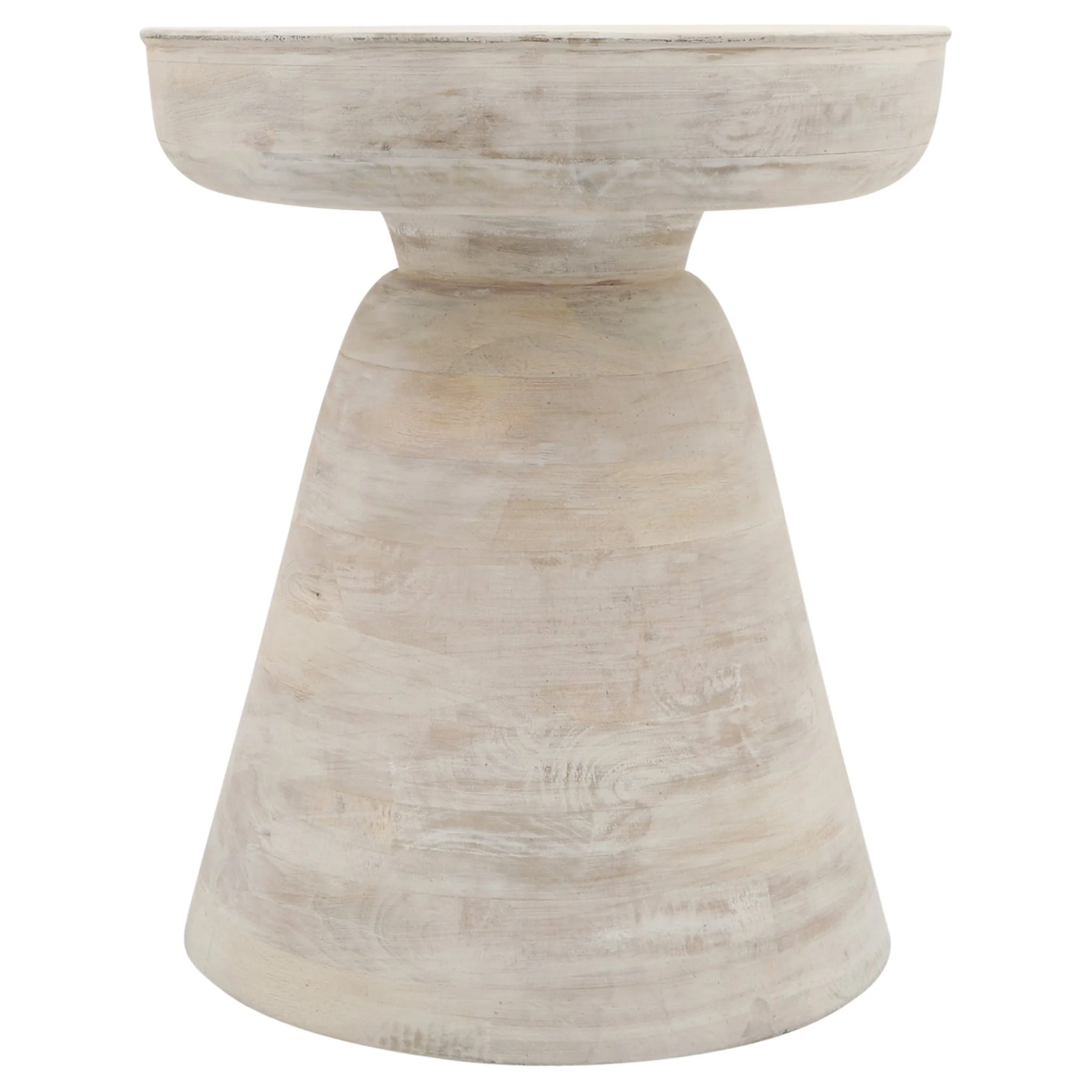 Wood, 19" Side Table, White - Image 3