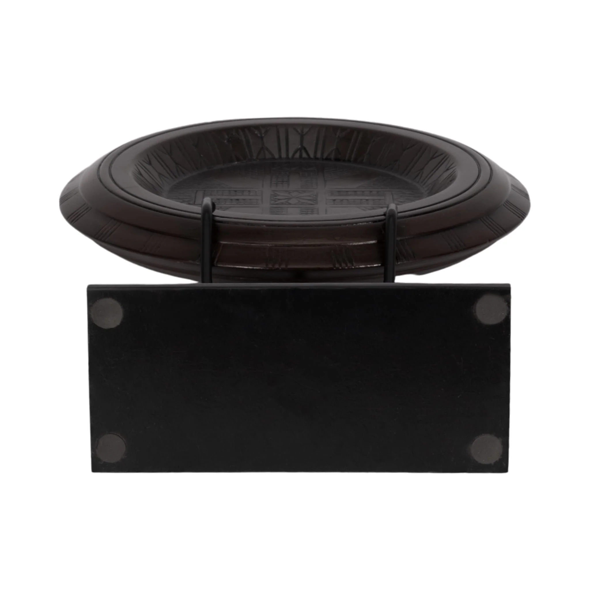 Wood, 21" Aztec Table Accent, Brown - Image 7