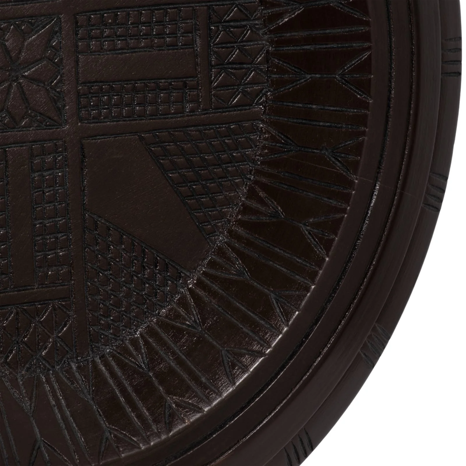 Wood, 24" Aztec Table Accent, Brown - Image 5