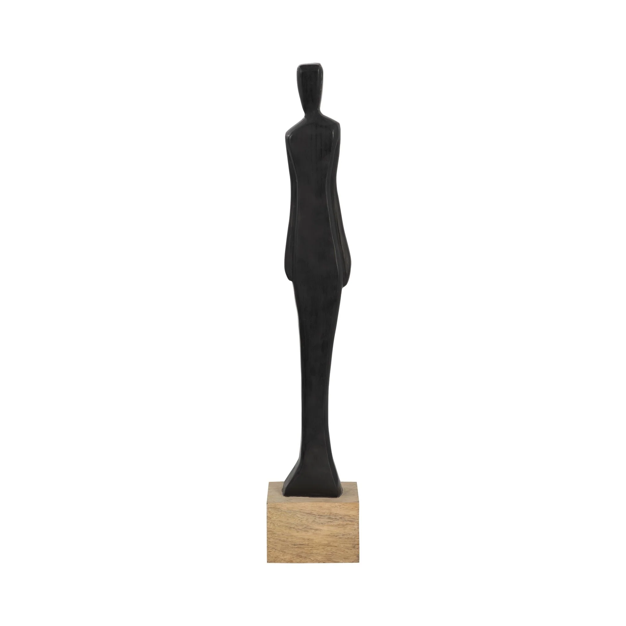 Wood, 24" Standing Lady, Black - Image 4
