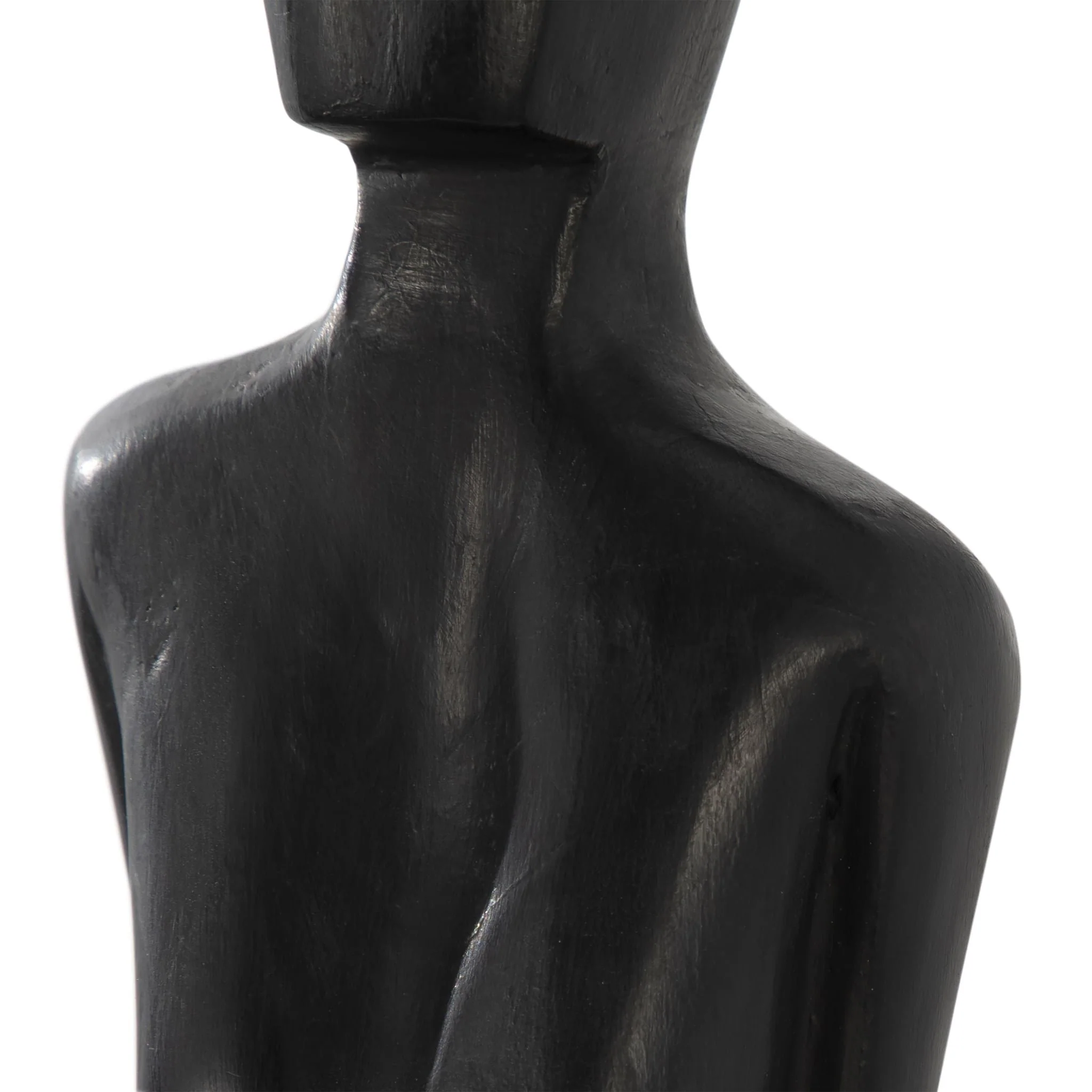 Wood, 24" Standing Lady, Black - Image 5