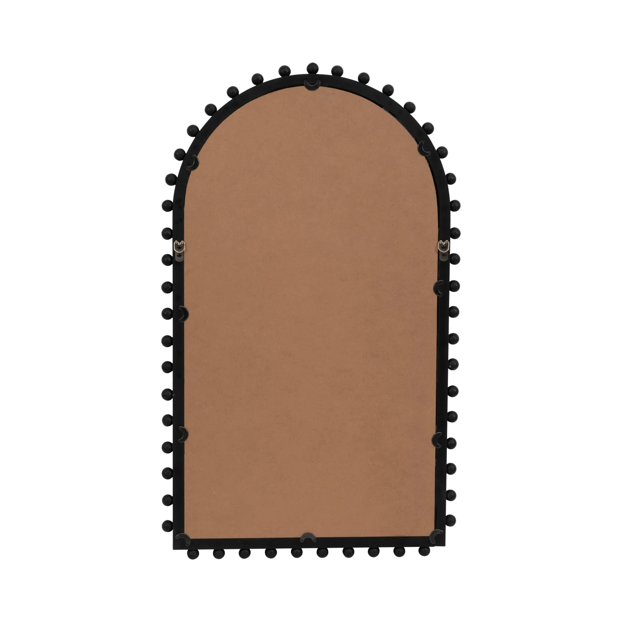 Wood, 24x39 Beaded Arch Mirror, Black - Image 4