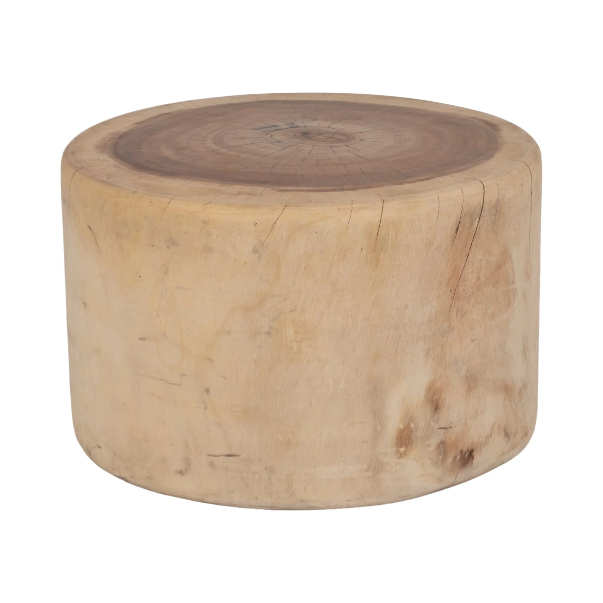Wood, 25x16 Coffee Table Stump, Natural - Image 2