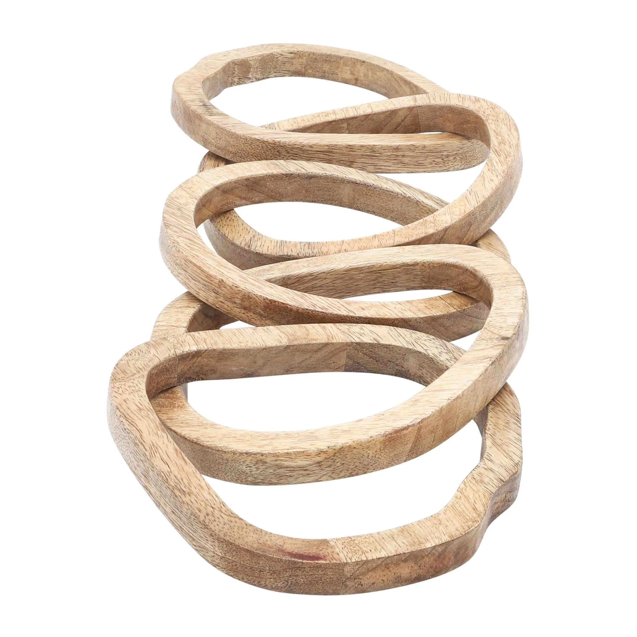 Wood, 26" 5-link Chains, Brown - Image 4