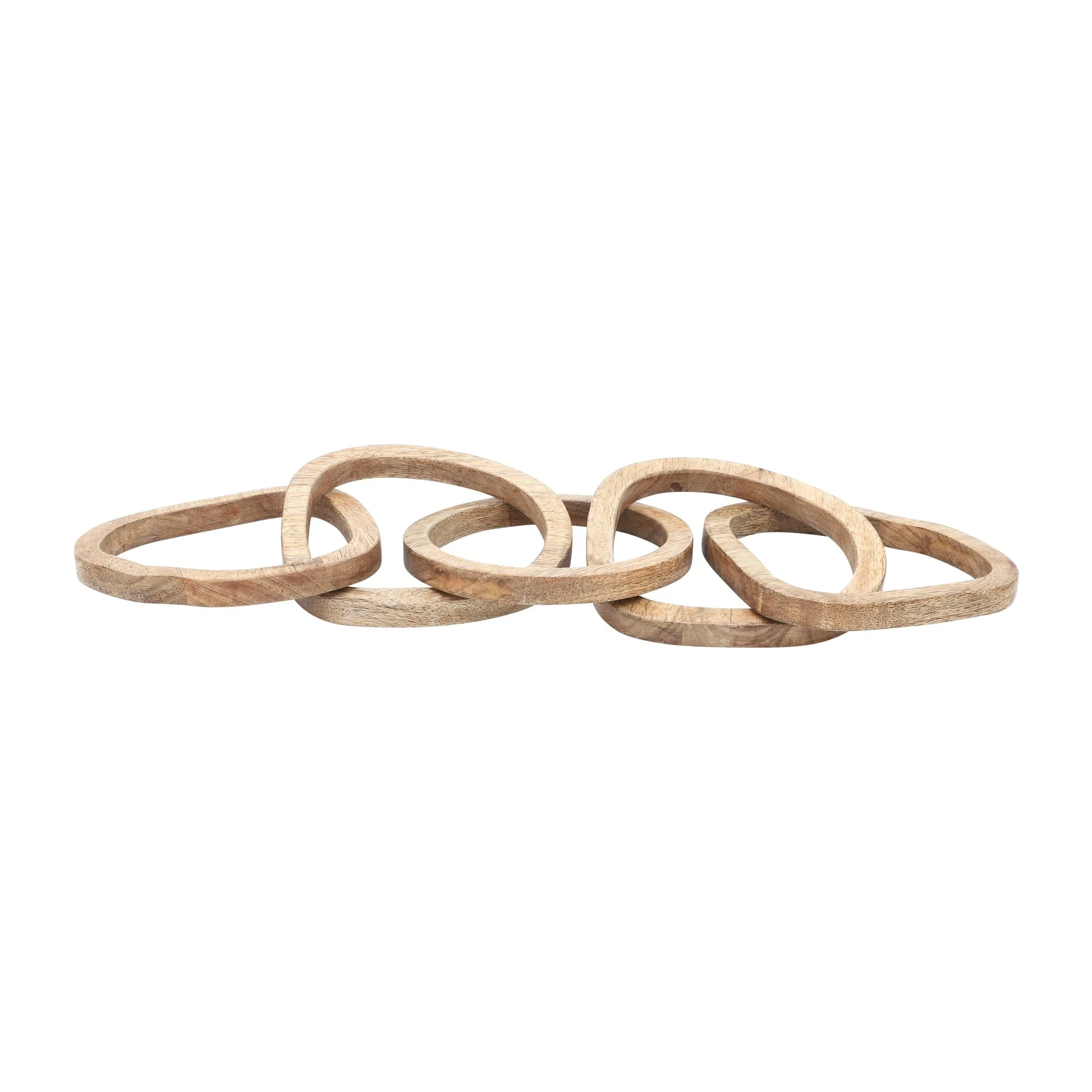 Wood, 26" 5-link Chains, Brown - Image 5