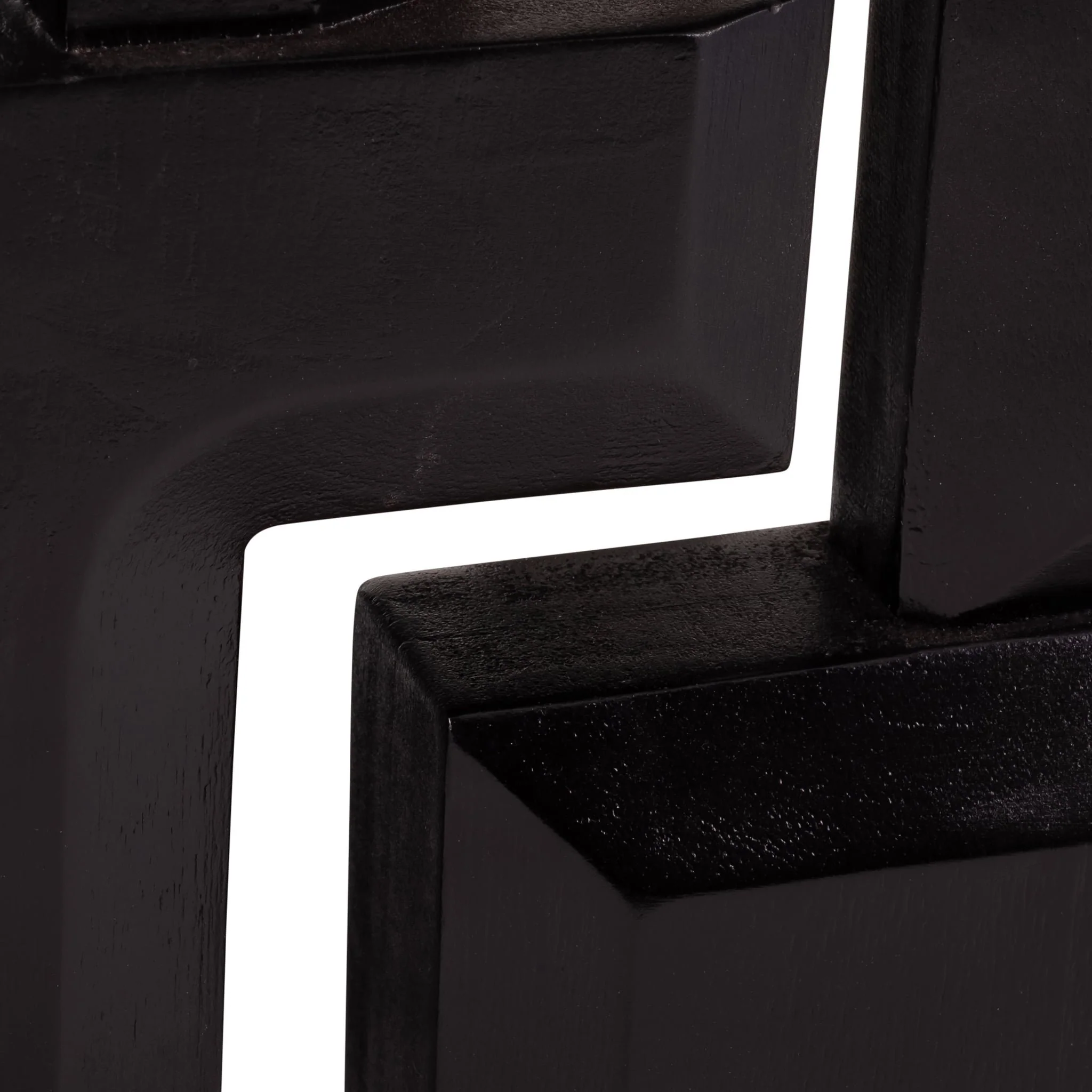 Wood, 27"h Geometric Lamp, Black - Image 5