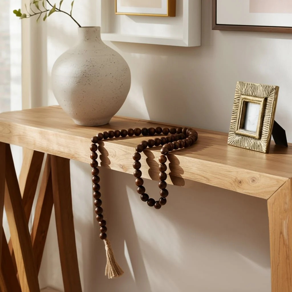 Wood, 30x.75 Double Bead Garland, Dark Brown - Image 10