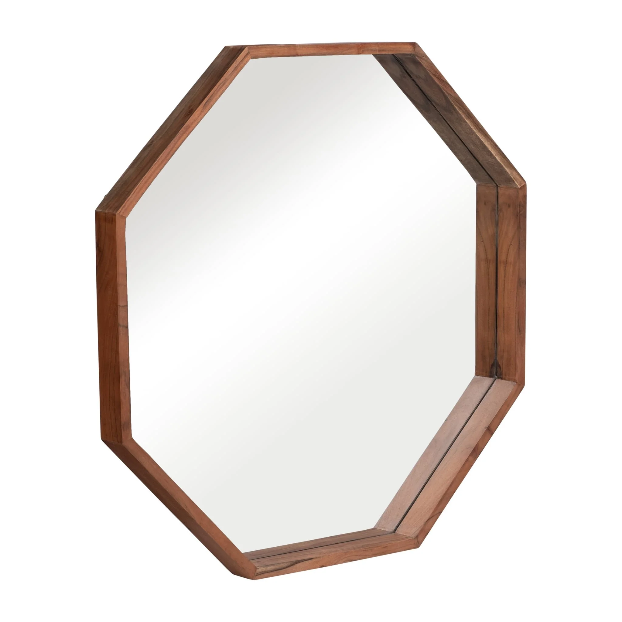 Wood,30x30, Octagon Shaped Mirror,cherry - Image 2