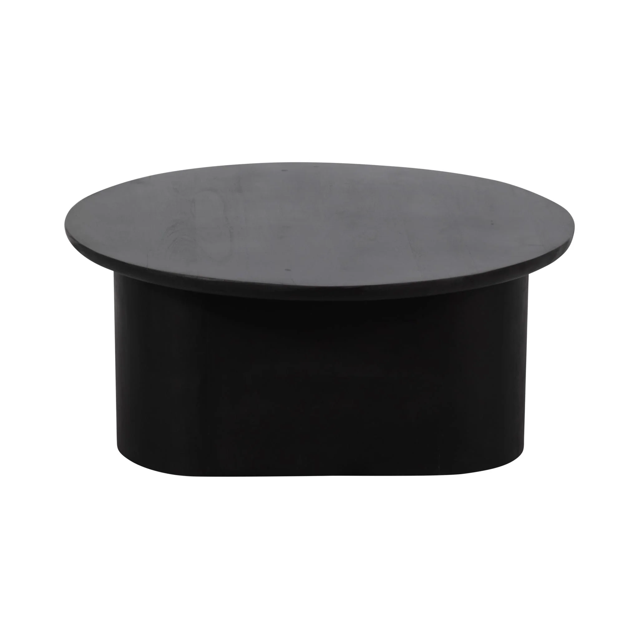 Wood, 32" Minimalist Coffee Table, Black - Image 3