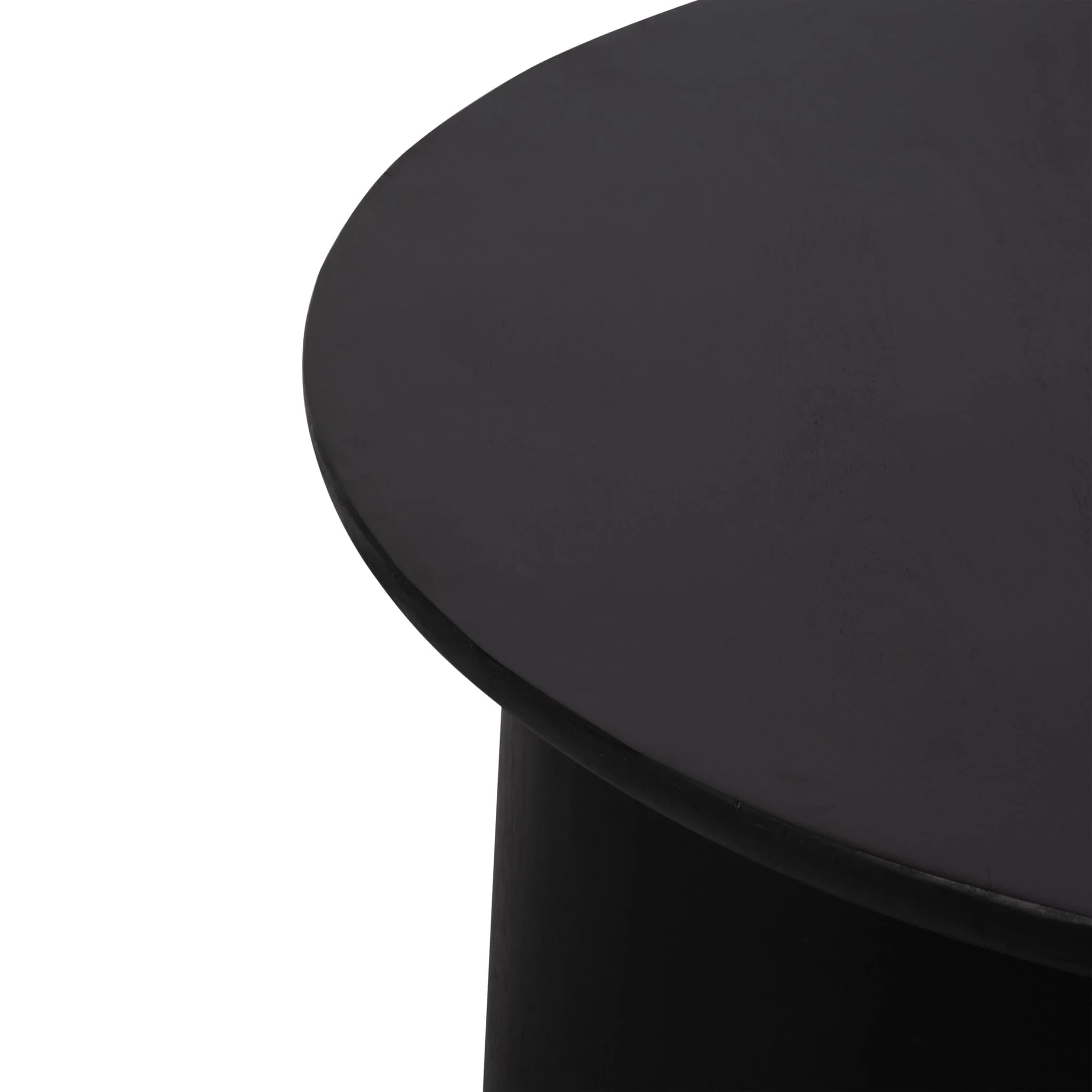 Wood, 32" Minimalist Coffee Table, Black - Image 4