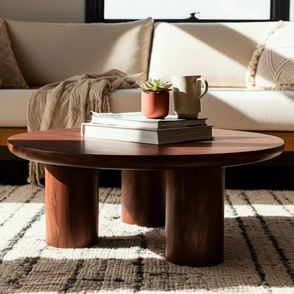 Wood,36" Scandinavian Coffee Table,brwn Kd - Image 11