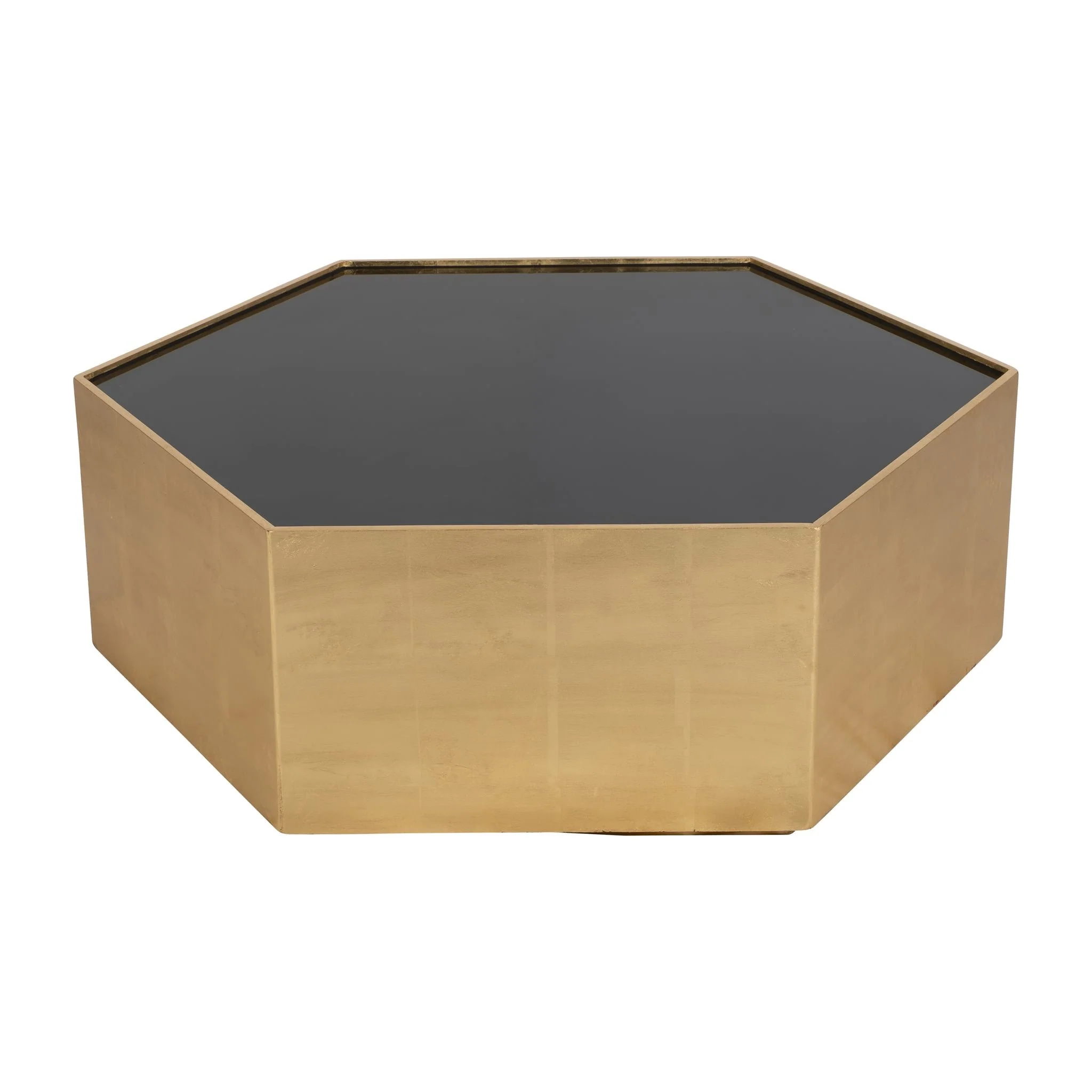 Wood,47x16" Black Glass Coffee Table,brown - Image 3