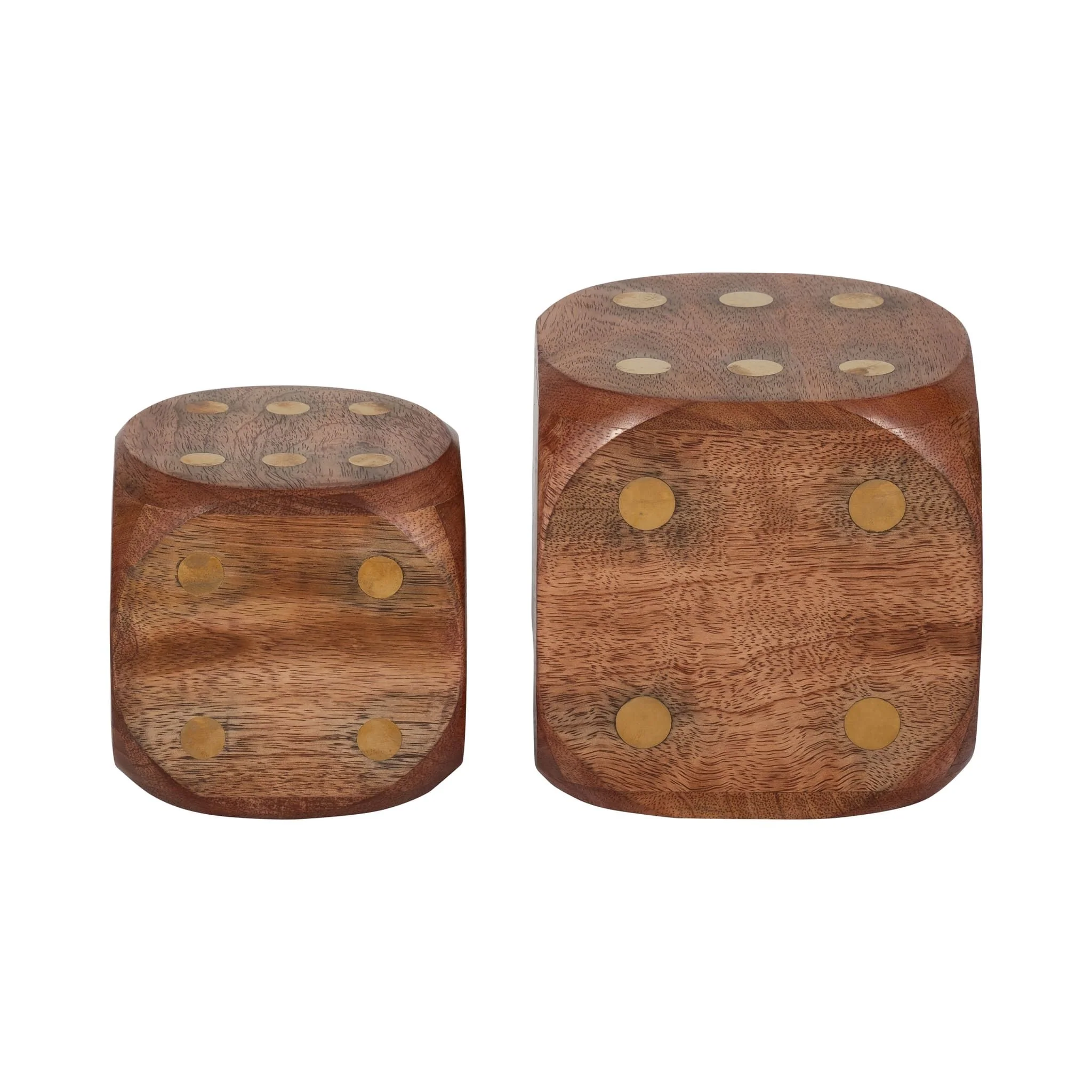 Wood, 4x4 Dice, Antique Brown - Image 5