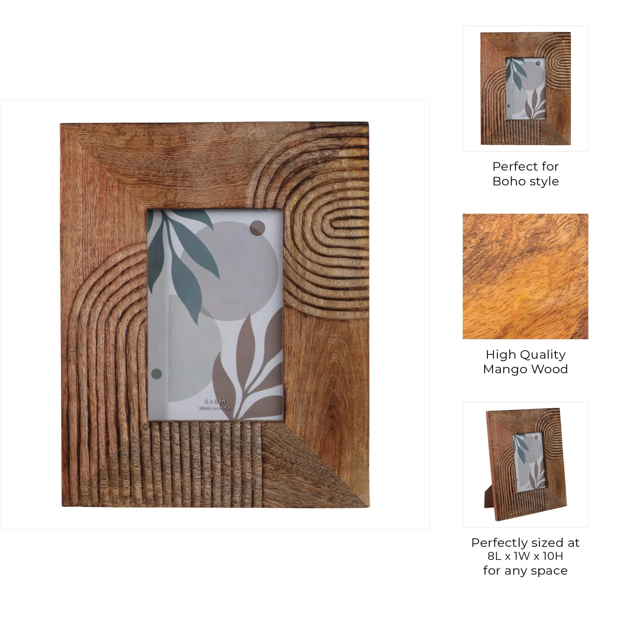 Wood, 4x6 Arches Photo Frame, Natural - Image 8