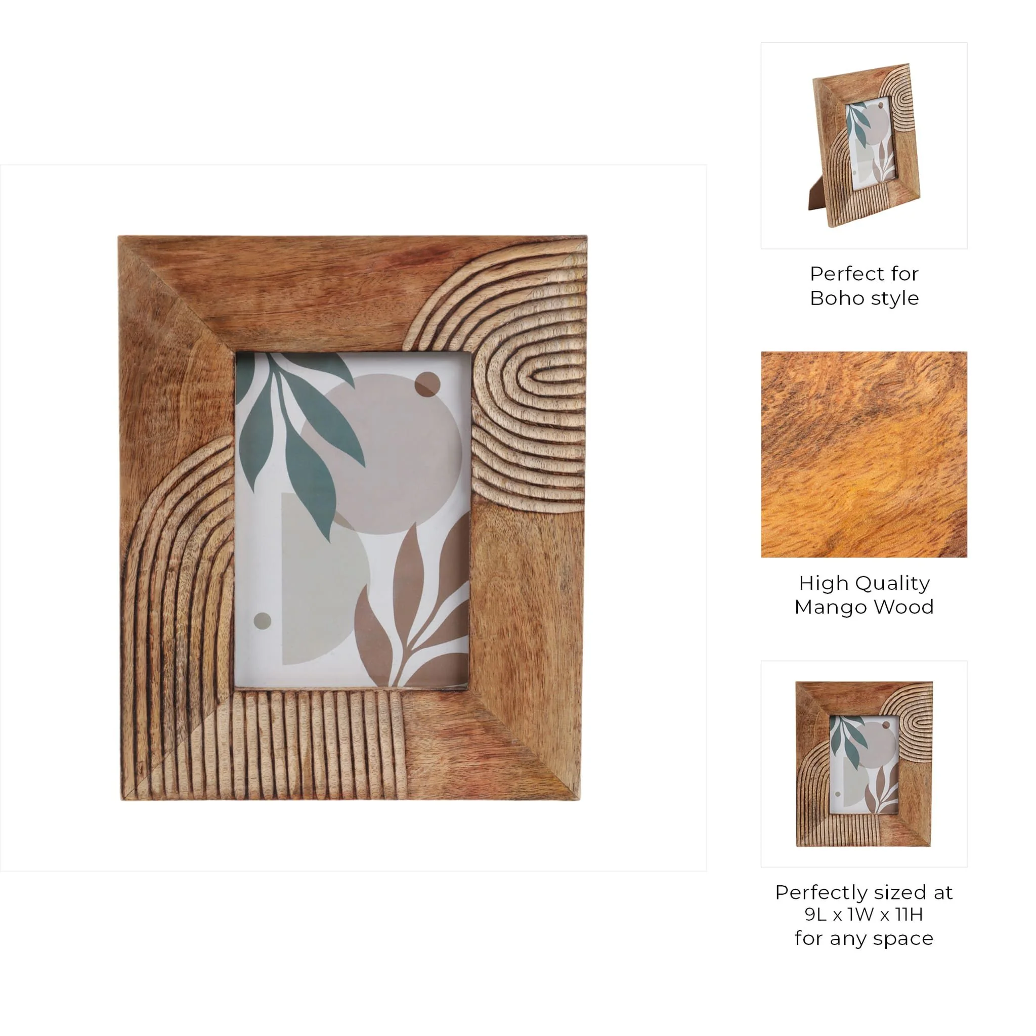 Wood, 5x7 Arches Photo Frame, Natural - Image 8