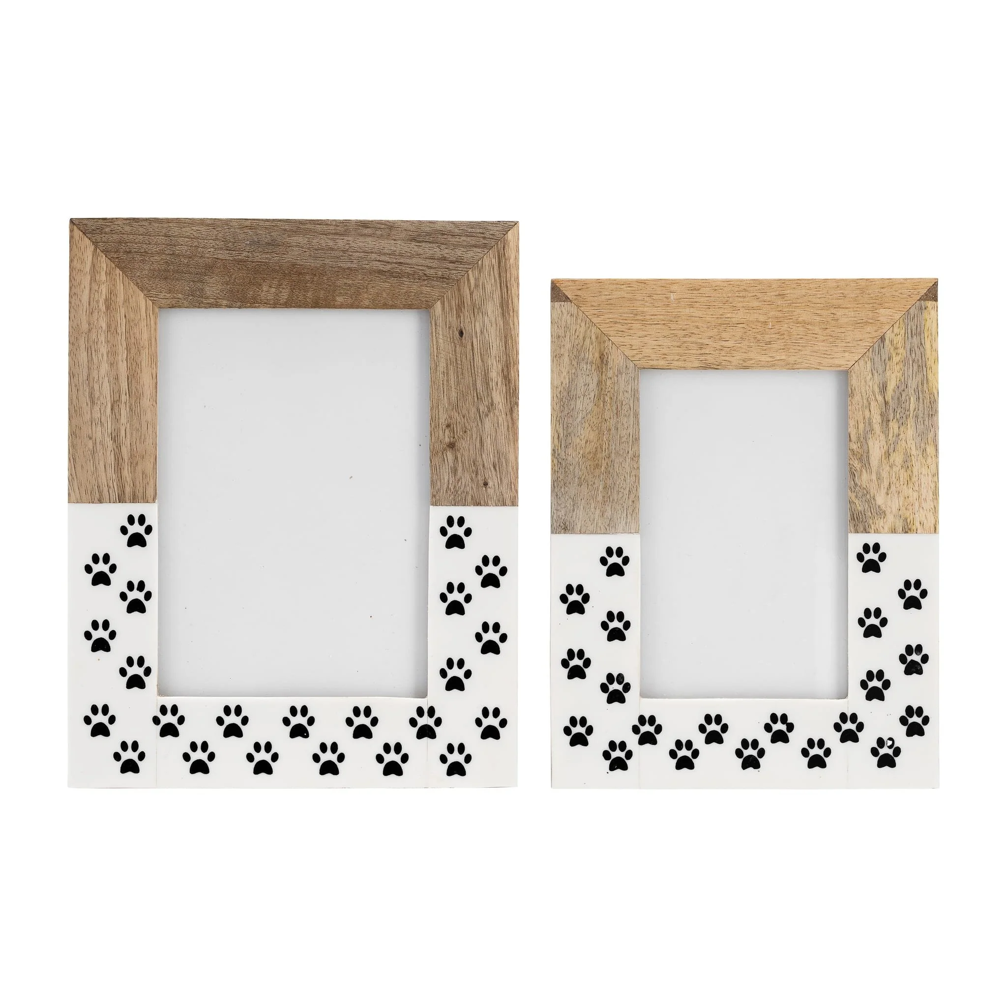 Wood,5x7, Dog-paws Photo Frame,white - Image 5