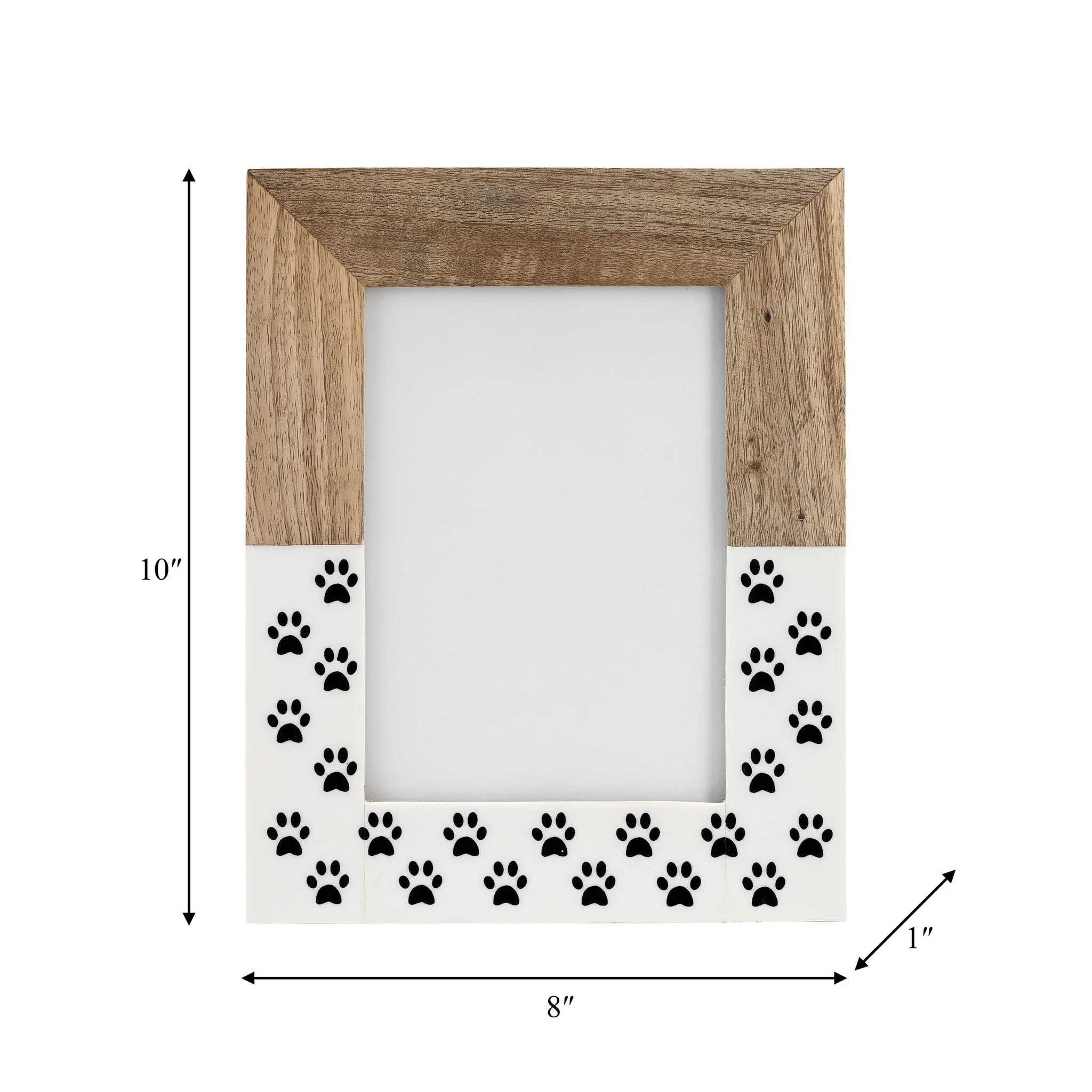 Wood,5x7, Dog-paws Photo Frame,white - Image 6