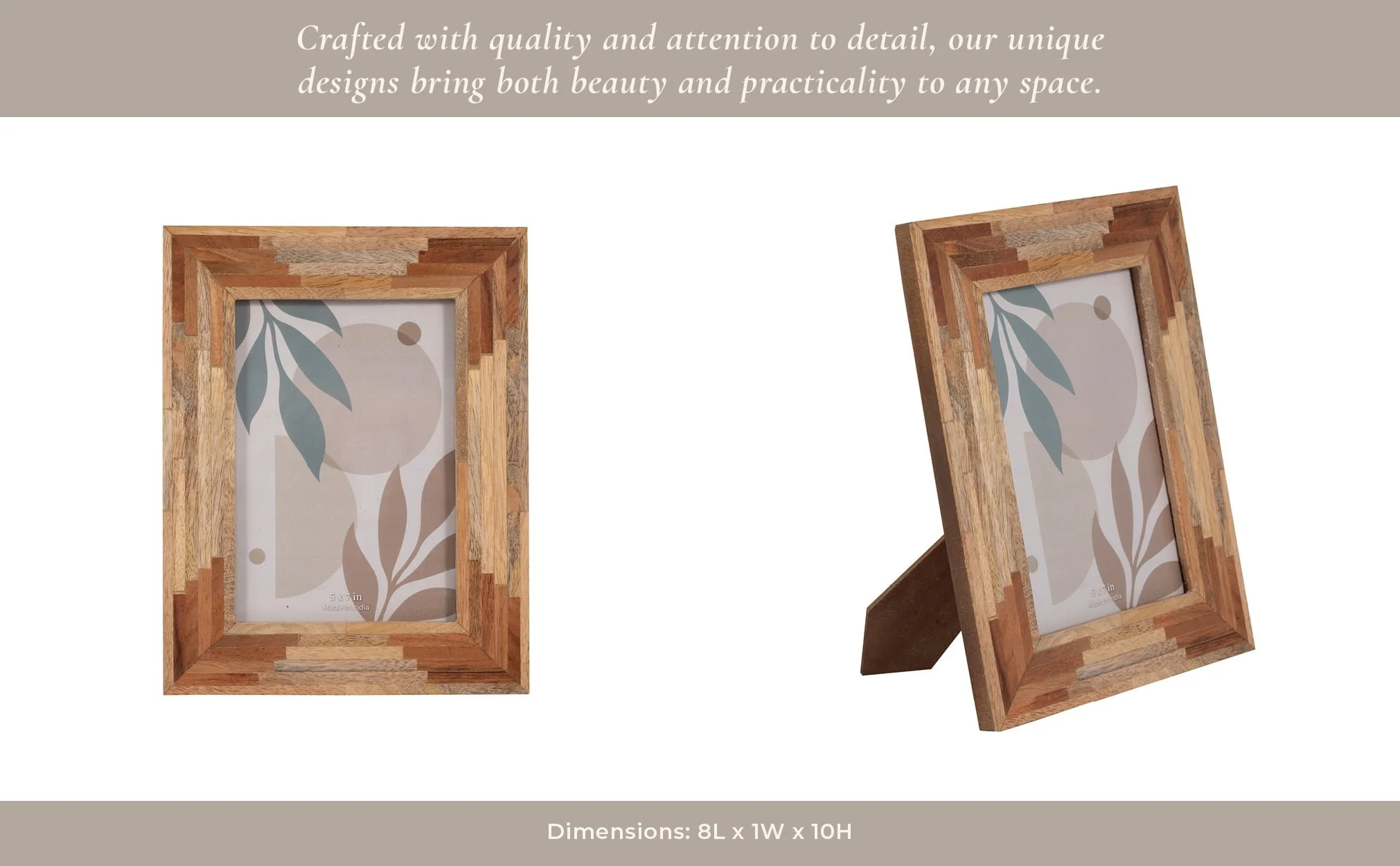 Wood, 5x7 Layers Photo Frame, Natural - Image 11