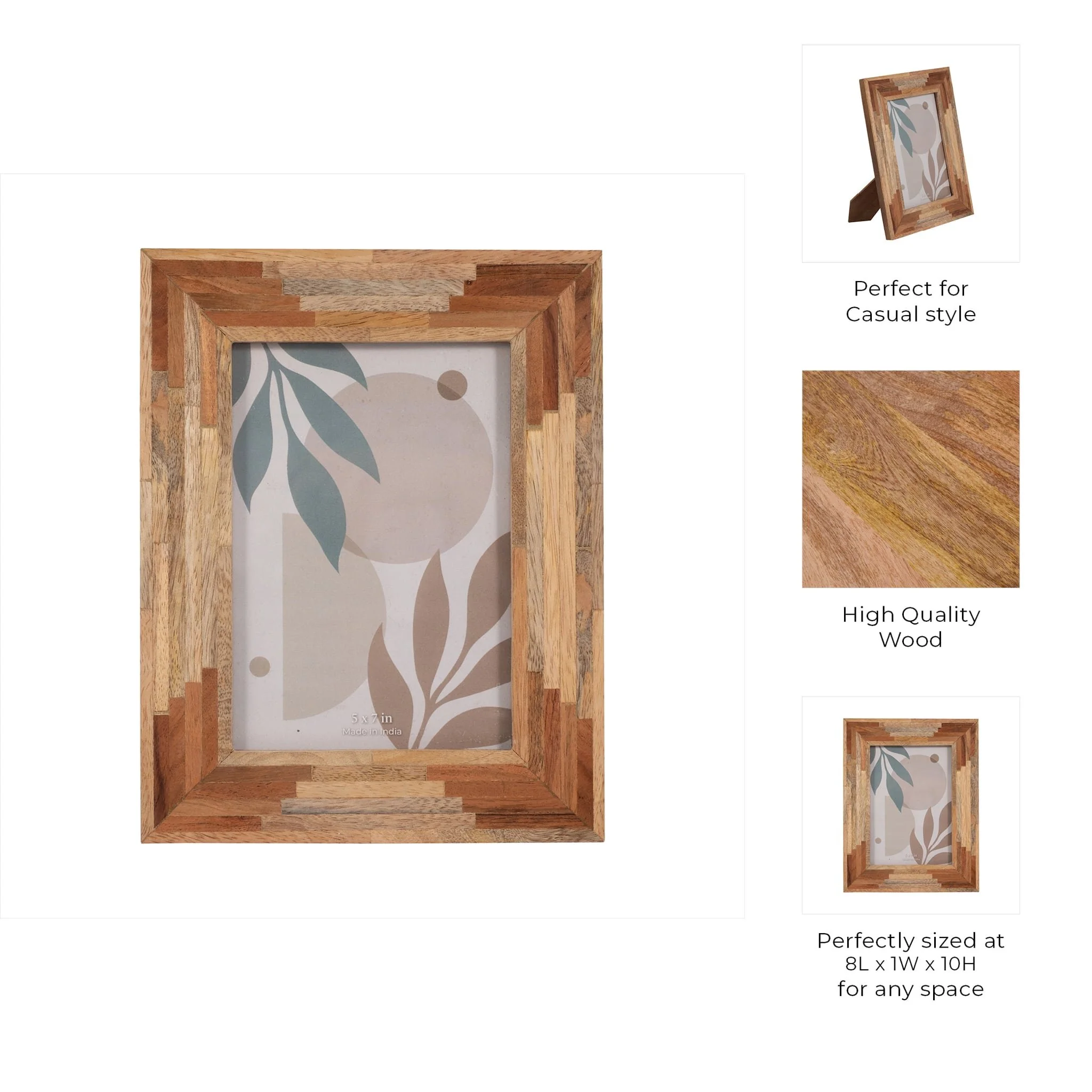 Wood, 5x7 Layers Photo Frame, Natural - Image 8