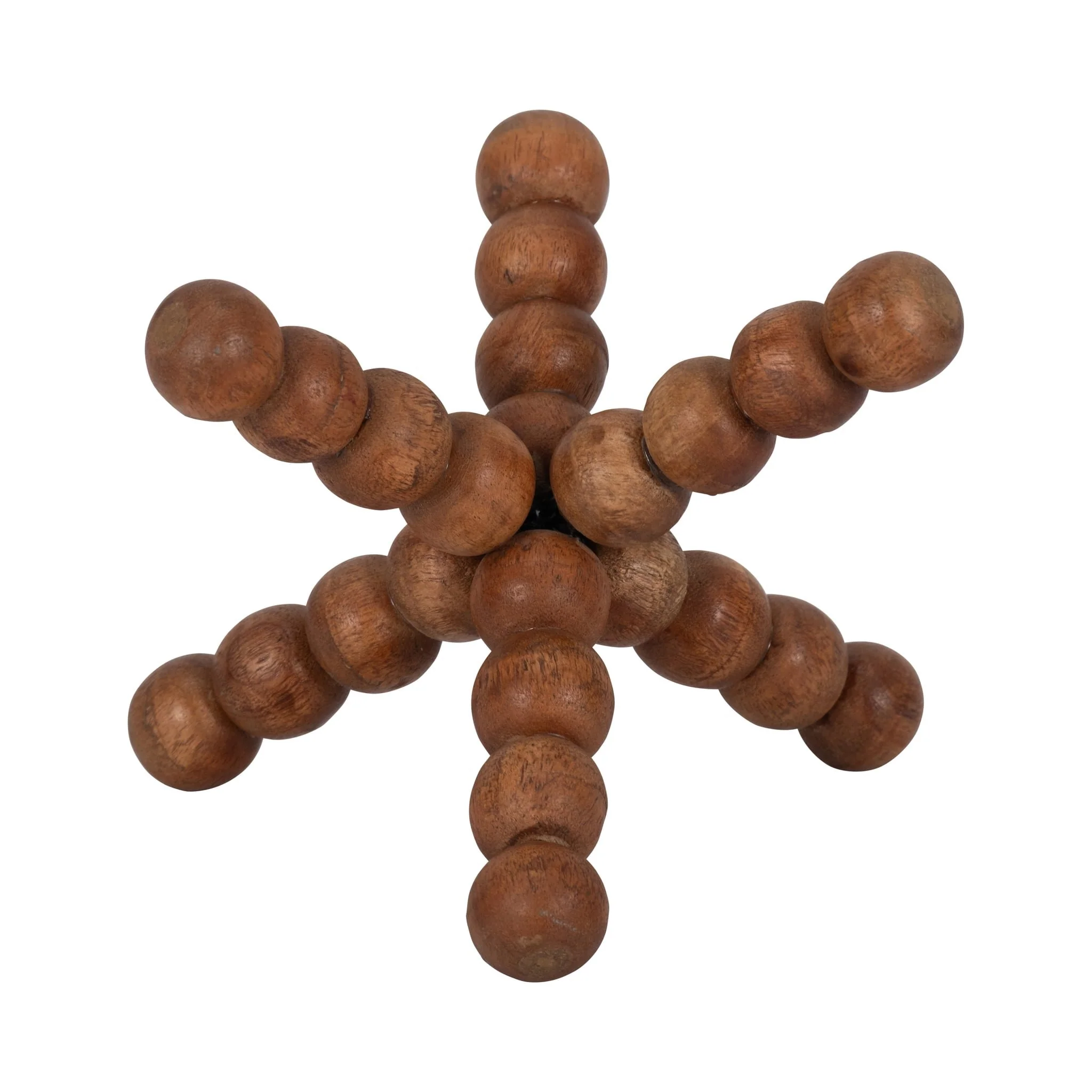 Wood, 6" Beaded Jack, Natural - Image 5