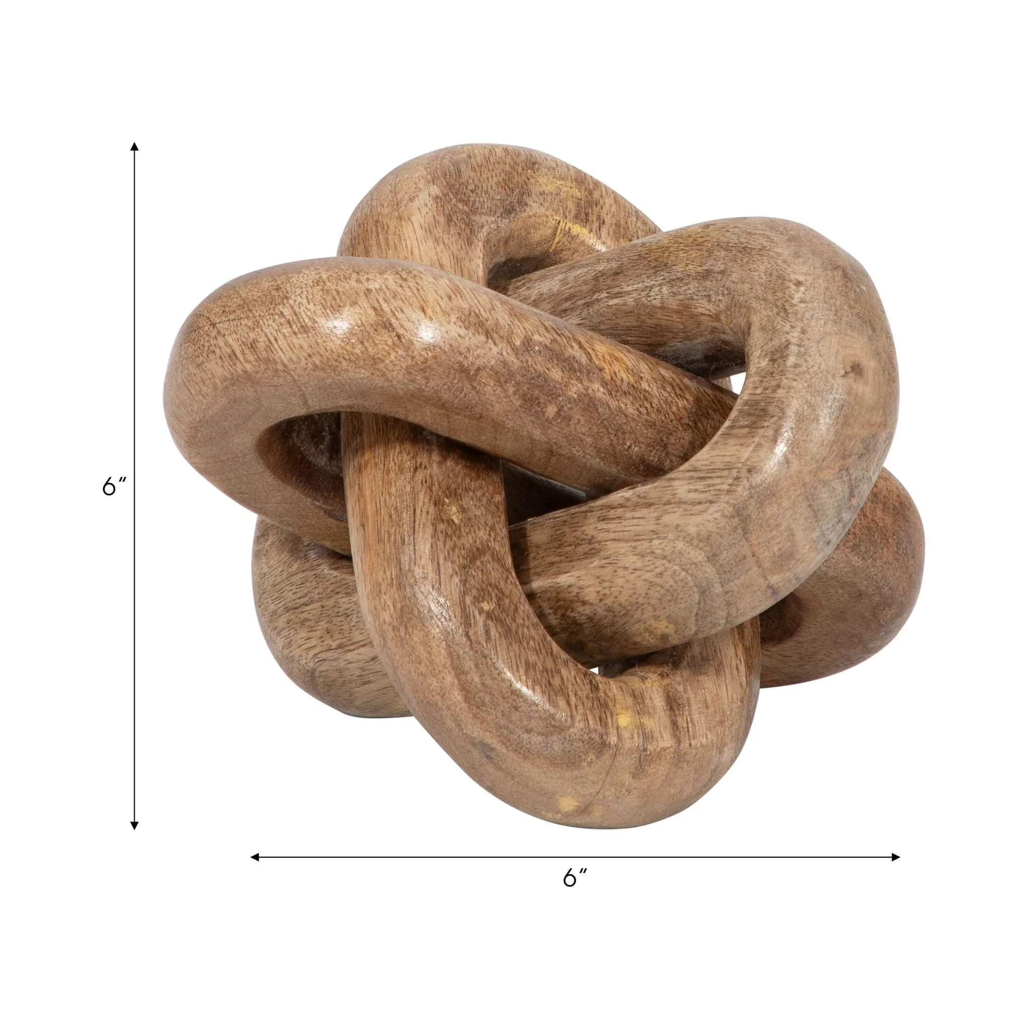 Wood, 6" Decorative Knot, Natural - Image 3
