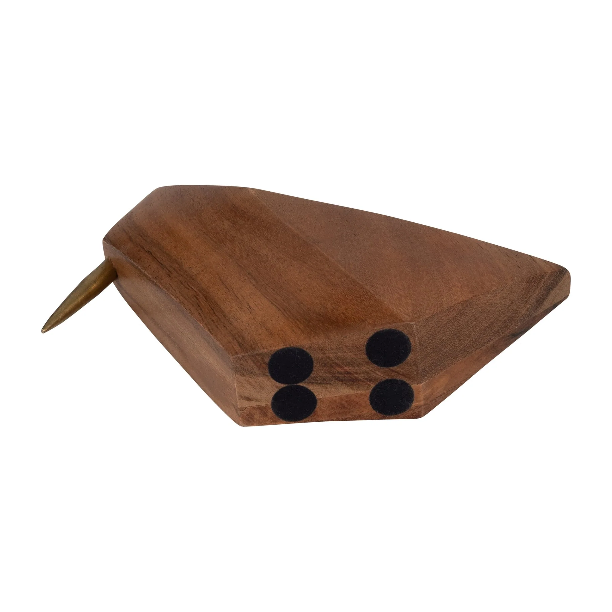 Wood, 6" Sitting Bird, Brown - Image 6
