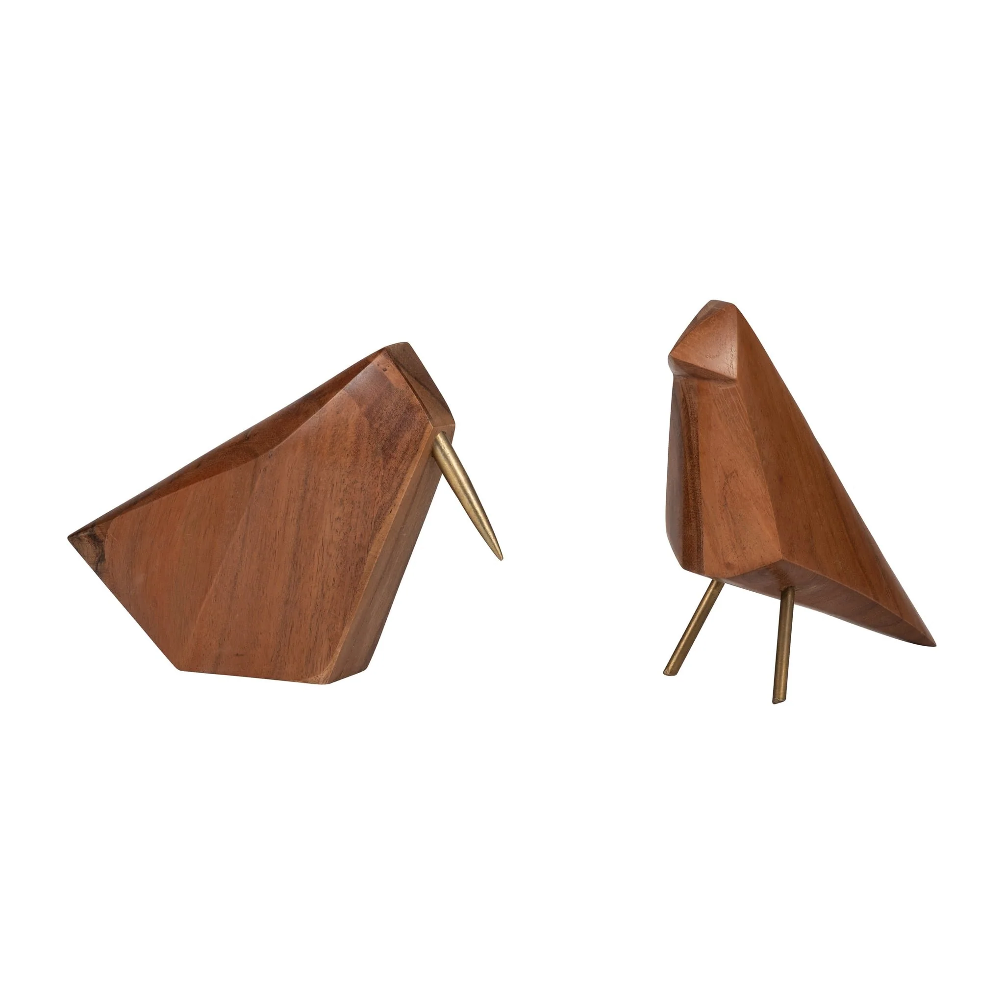 Wood, 6" Sitting Bird, Brown - Image 7