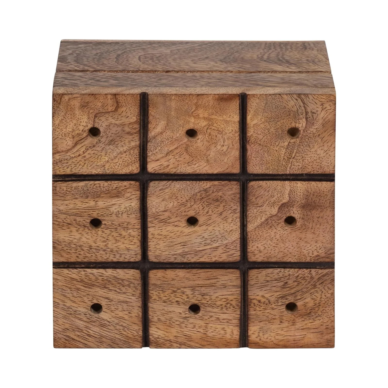 Wood, 6" Tic Tac Toe, Brown/gold - Image 7