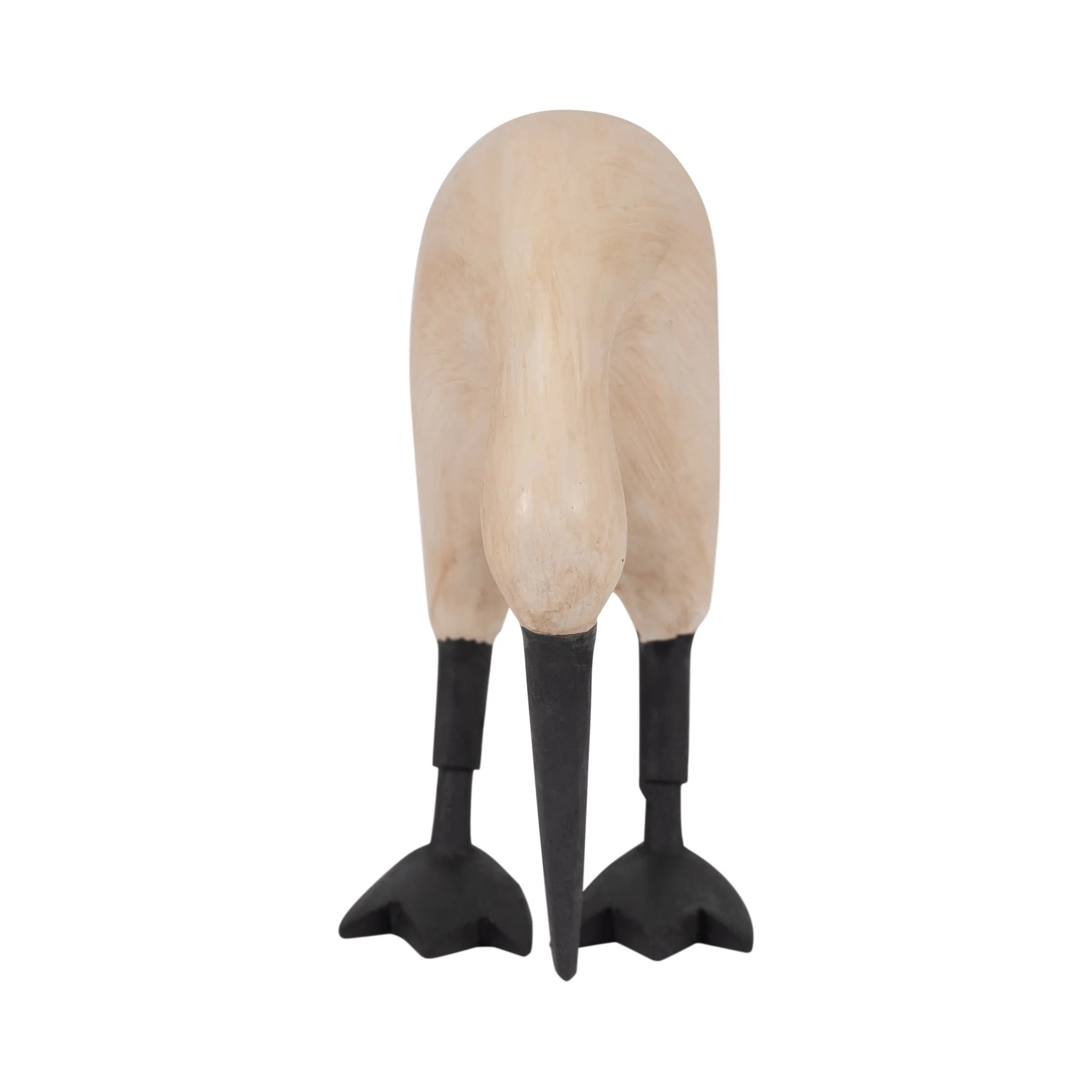 Wood, 7" Kiwi Bird W/ Black Legs, Natural - Image 3