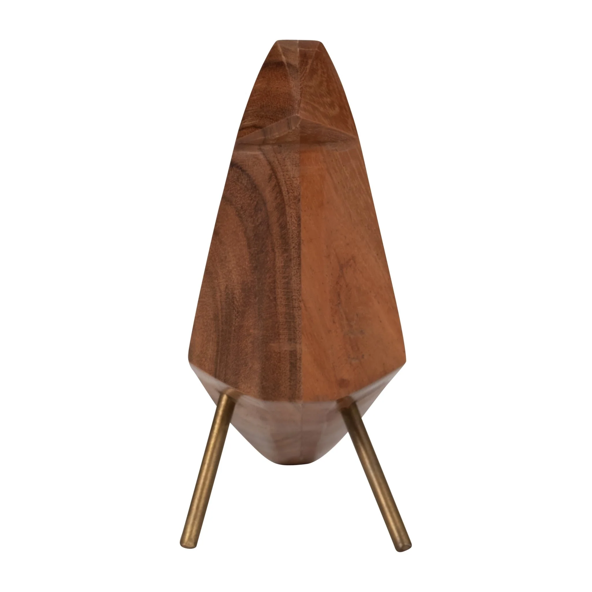 Wood, 7" Standing Bird, Brown - Image 3
