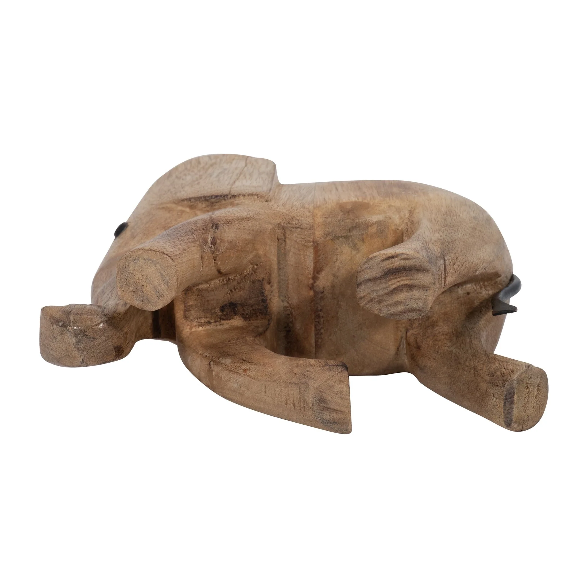 Wood, 7"h Elephant Deco, Brown - Image 7