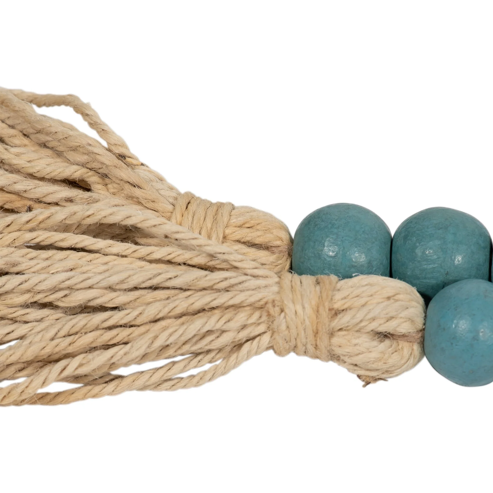 Wood, 84x.75 Beaded Garland, Turq - Image 5
