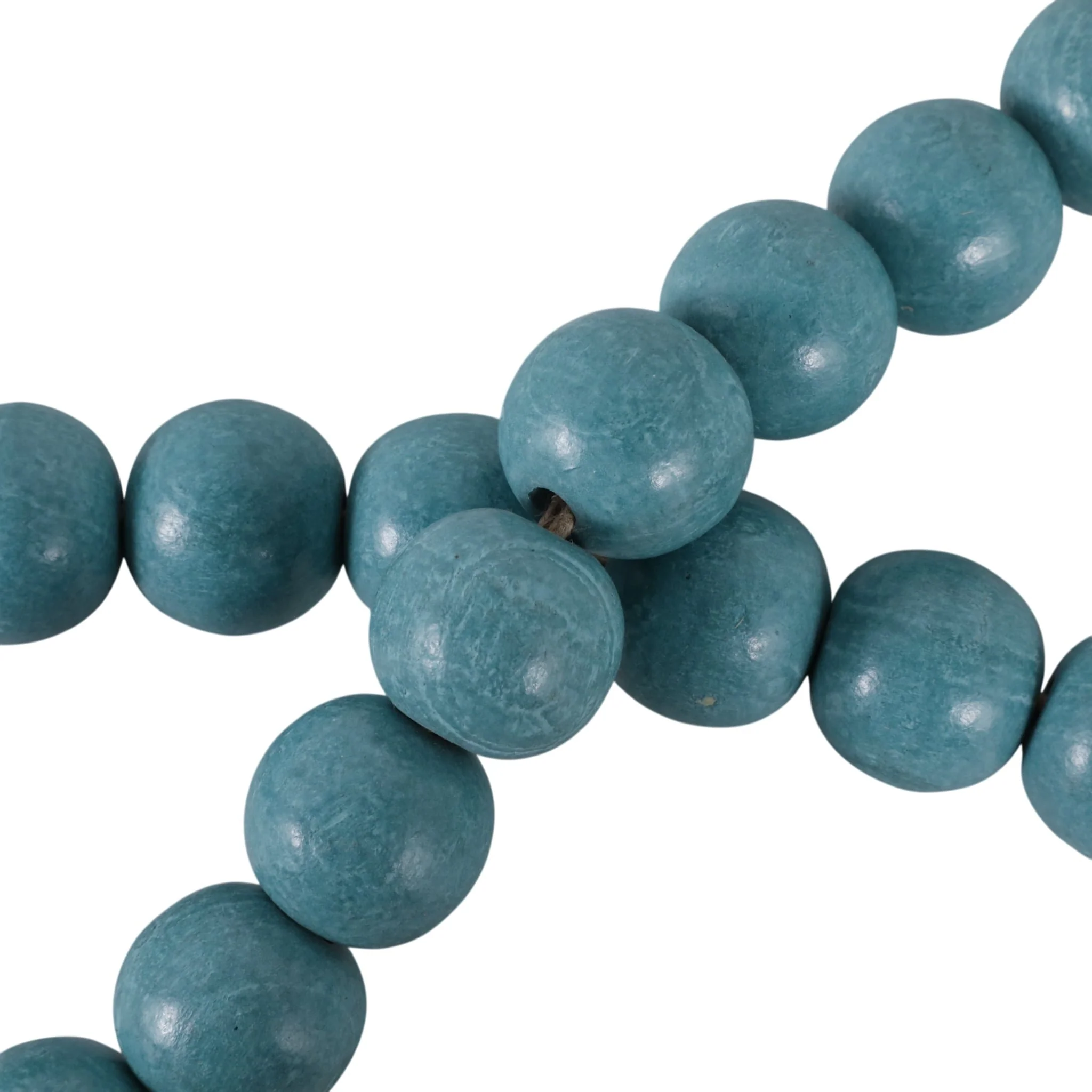 Wood, 84x.75 Beaded Garland, Turq - Image 7