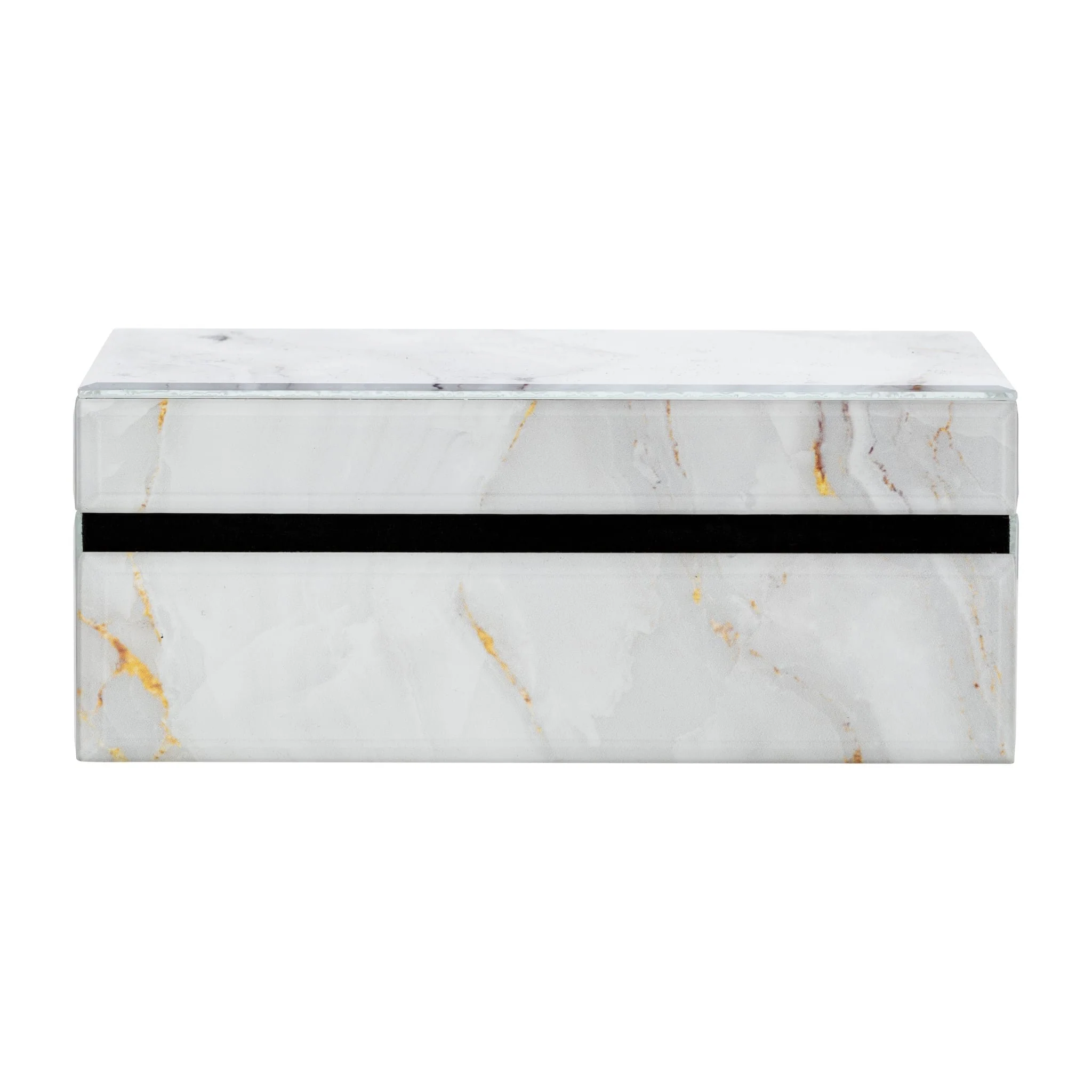 Wood, 8x5 Abstract Box, White - Image 4