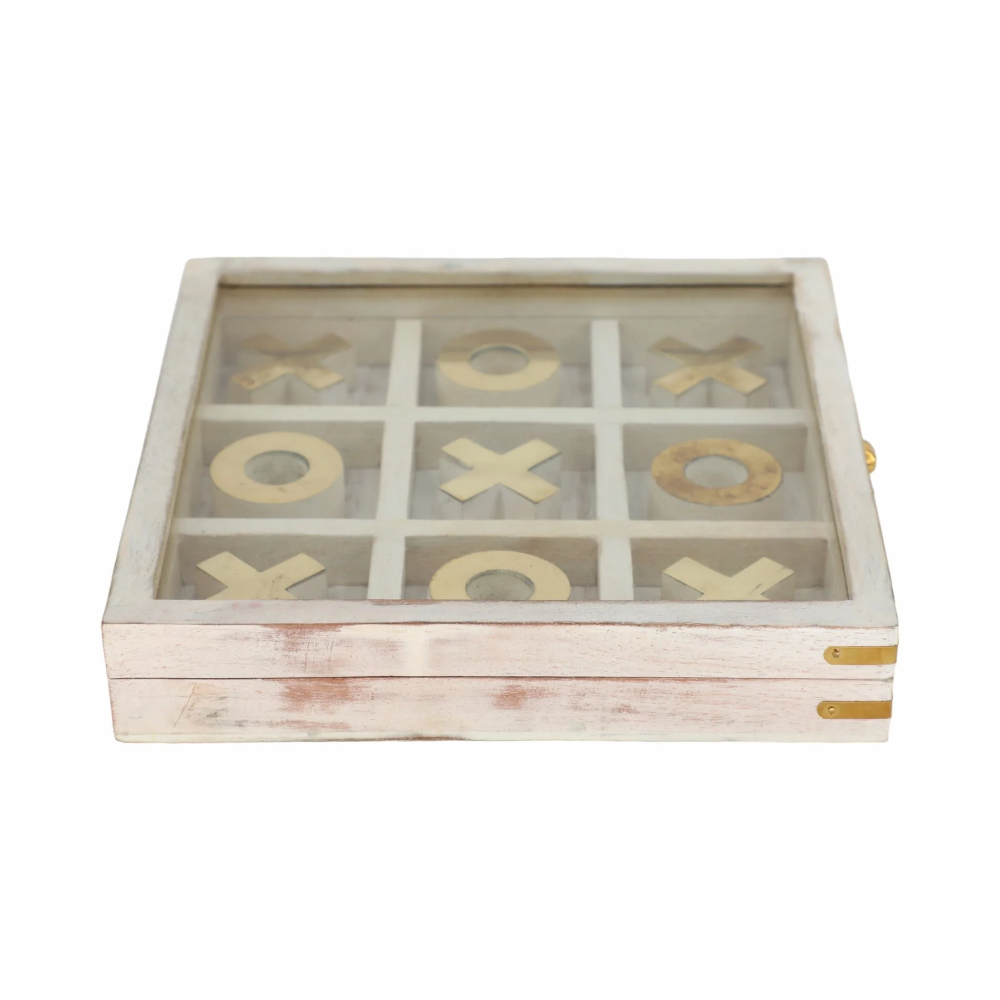 Wood 8x8 Tic Tac Toe, White - Image 3