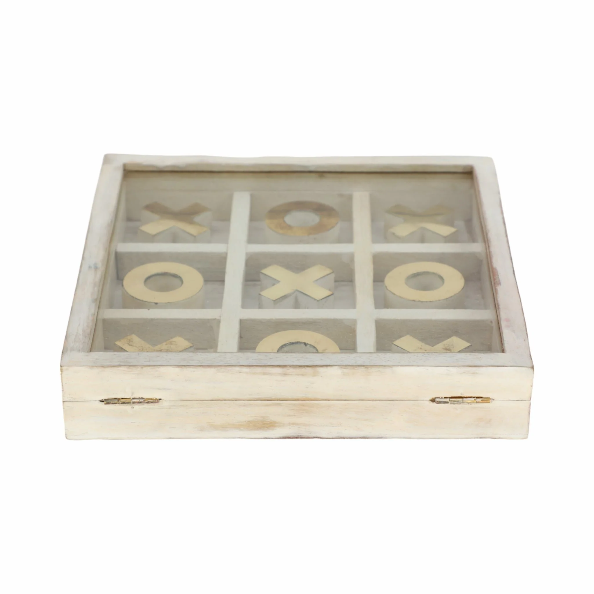 Wood 8x8 Tic Tac Toe, White - Image 4