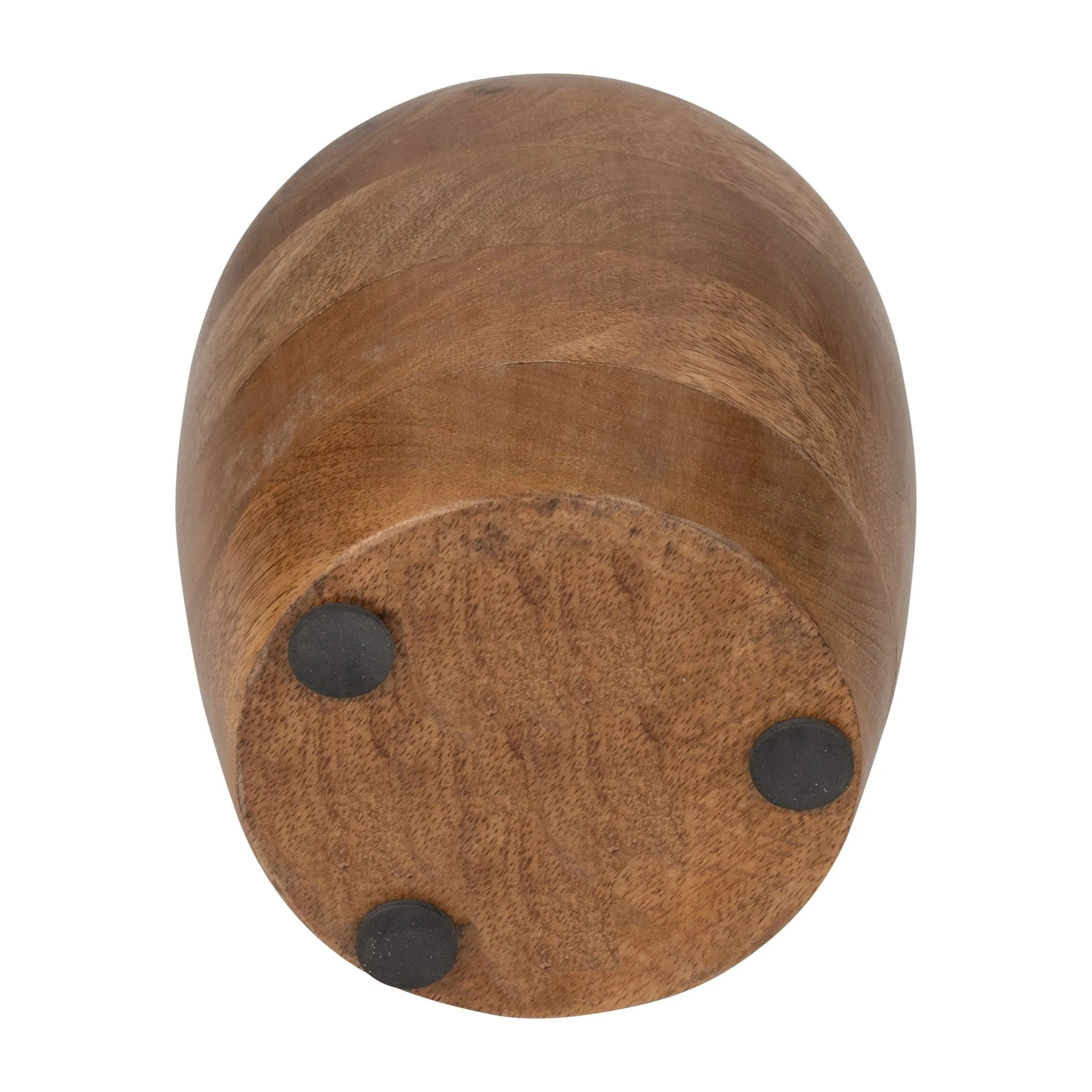 Wood, 9" Jug Vase With Handle, Natural - Image 7